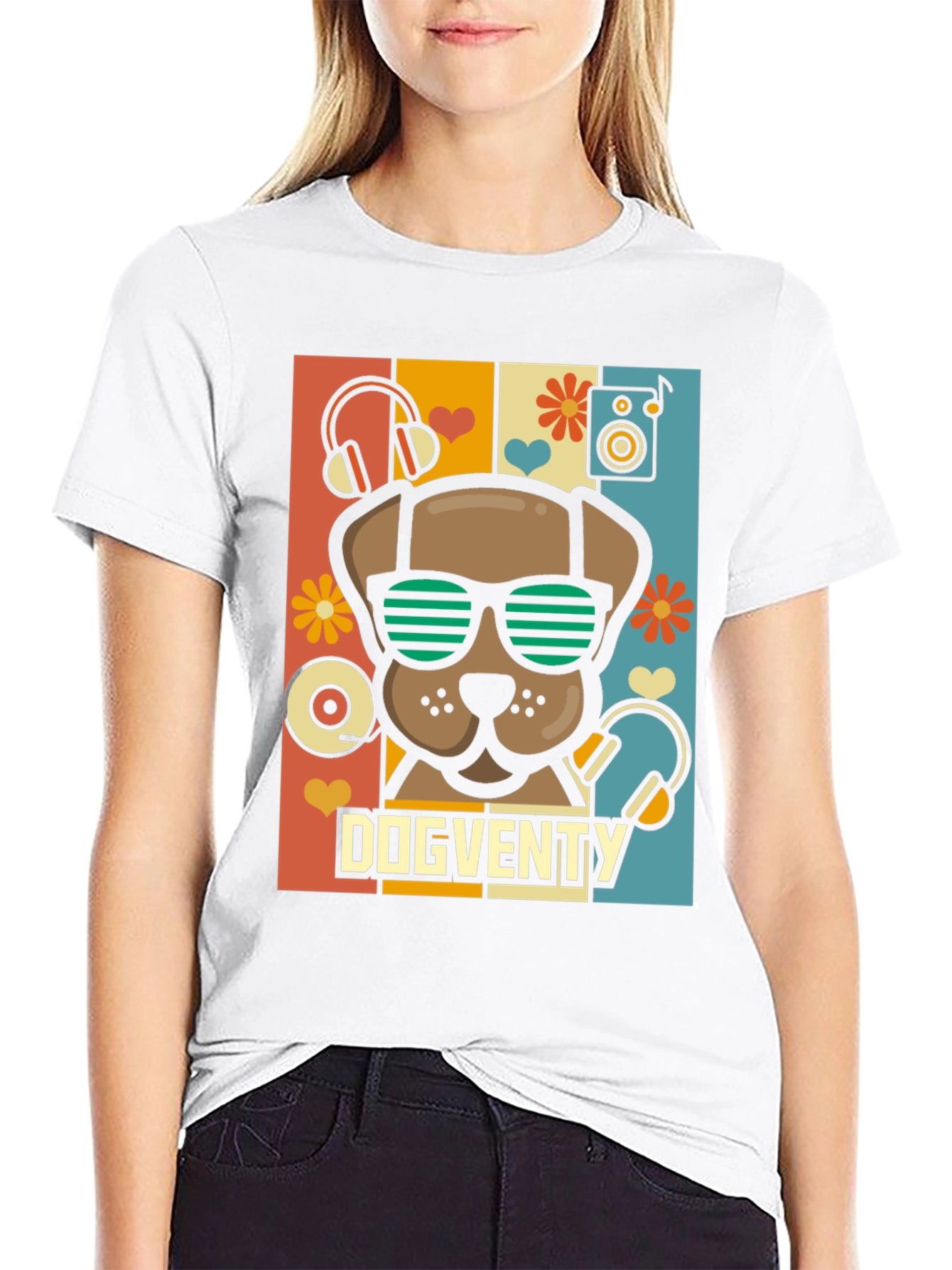 Dogventy Graphic Tee - Retro Pup Style