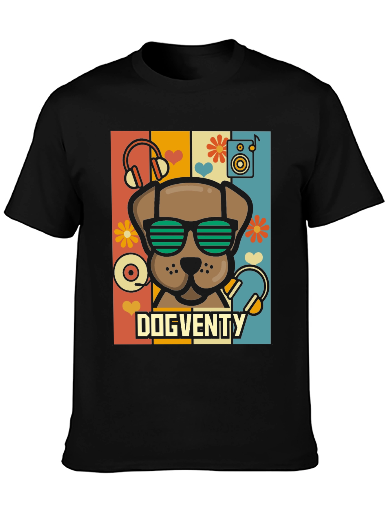 Dogventy Graphic Tee - Retro Pup Style