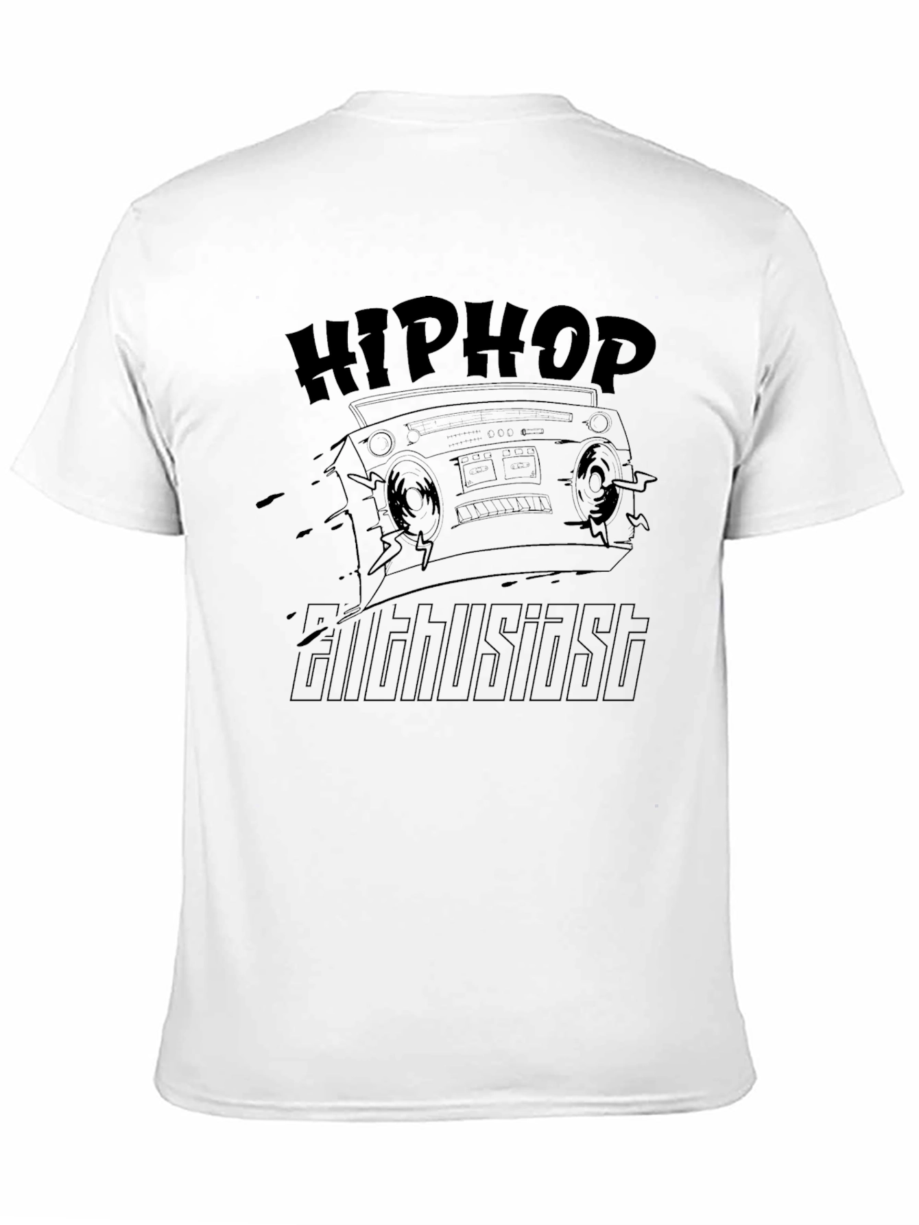 Hip Hop Enthusiast Black T-Shirt