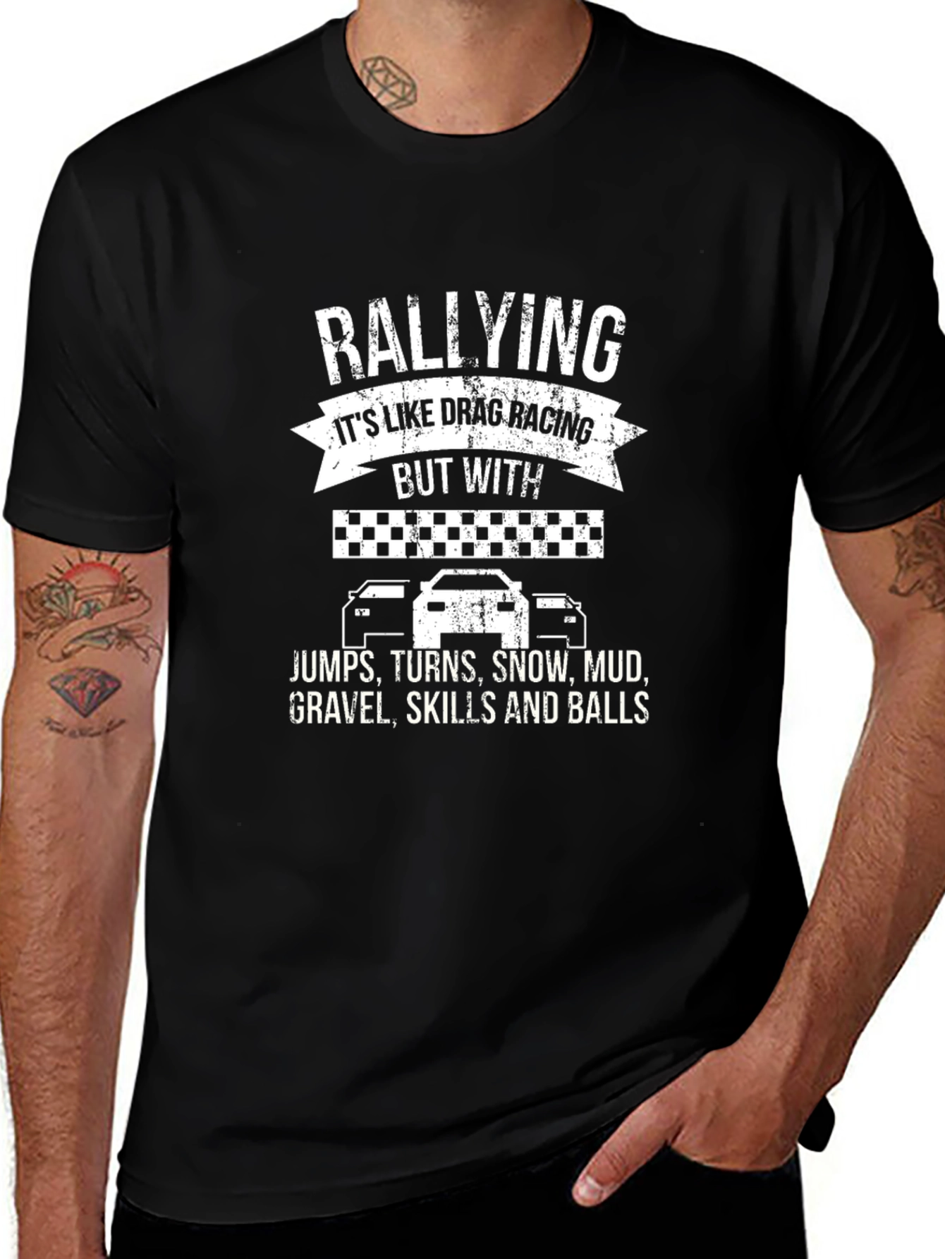Rallying Graphic T-Shirt - Drag Racing Alternative Tee