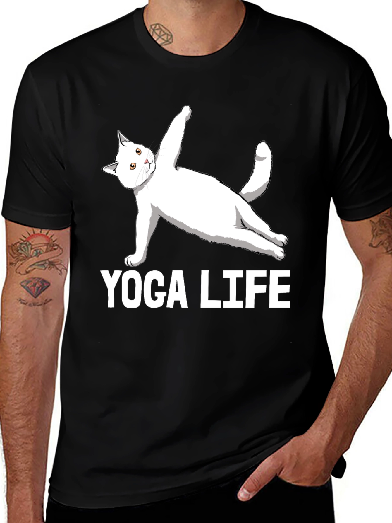 Yoga Life Cat T-Shirt