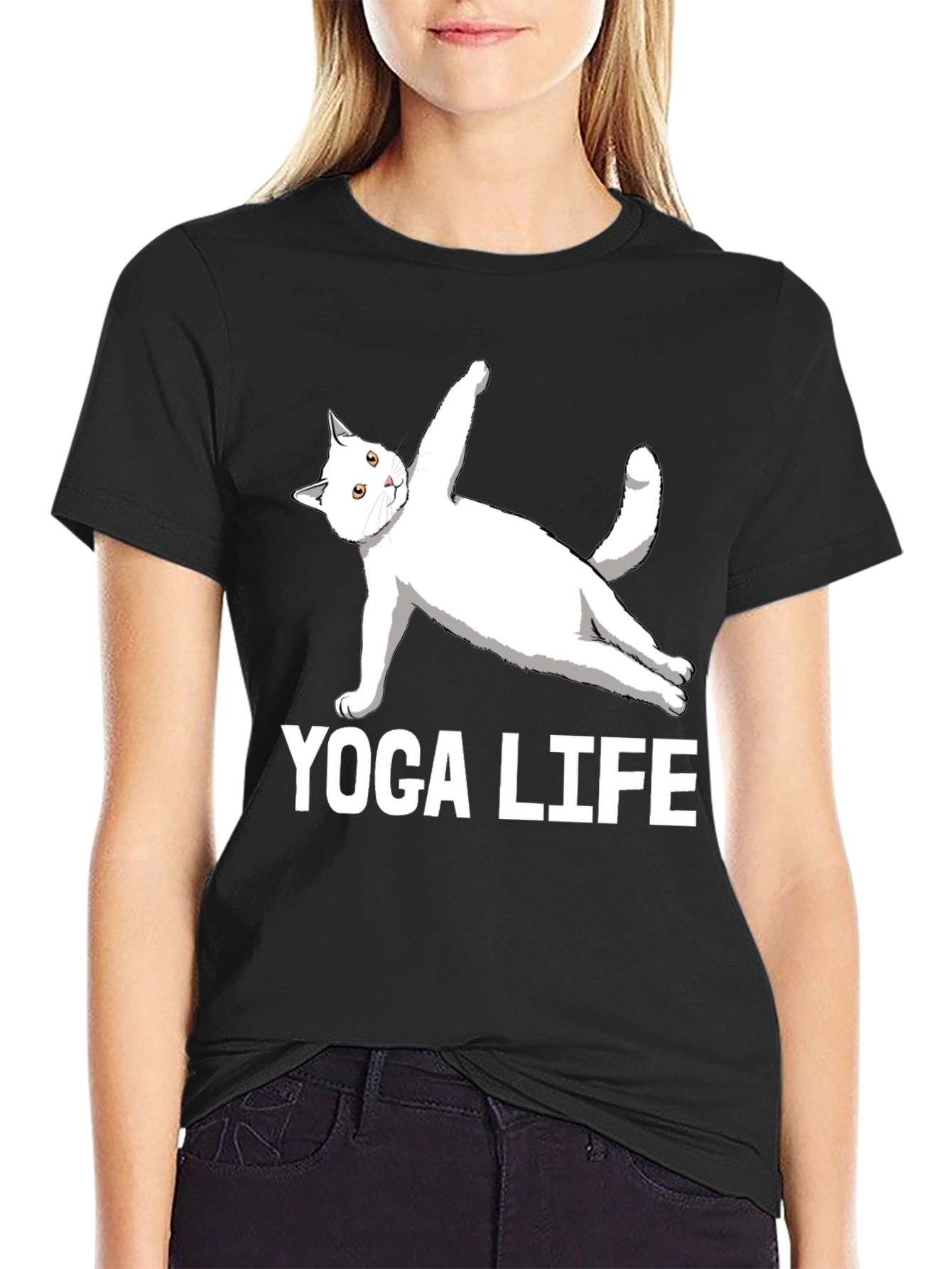 Yoga Life Cat T-Shirt