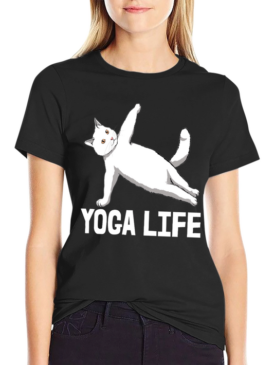 Yoga Life Cat T-Shirt