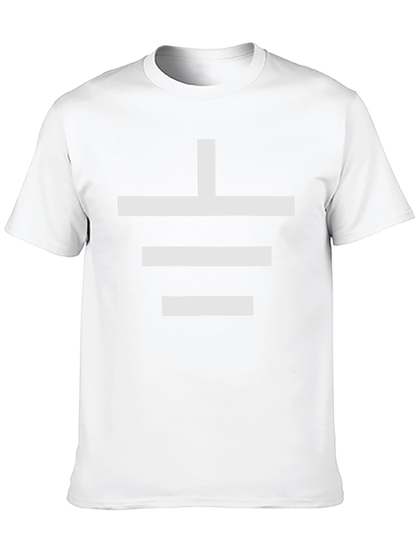 Electrical Ground Symbol Black T-Shirt