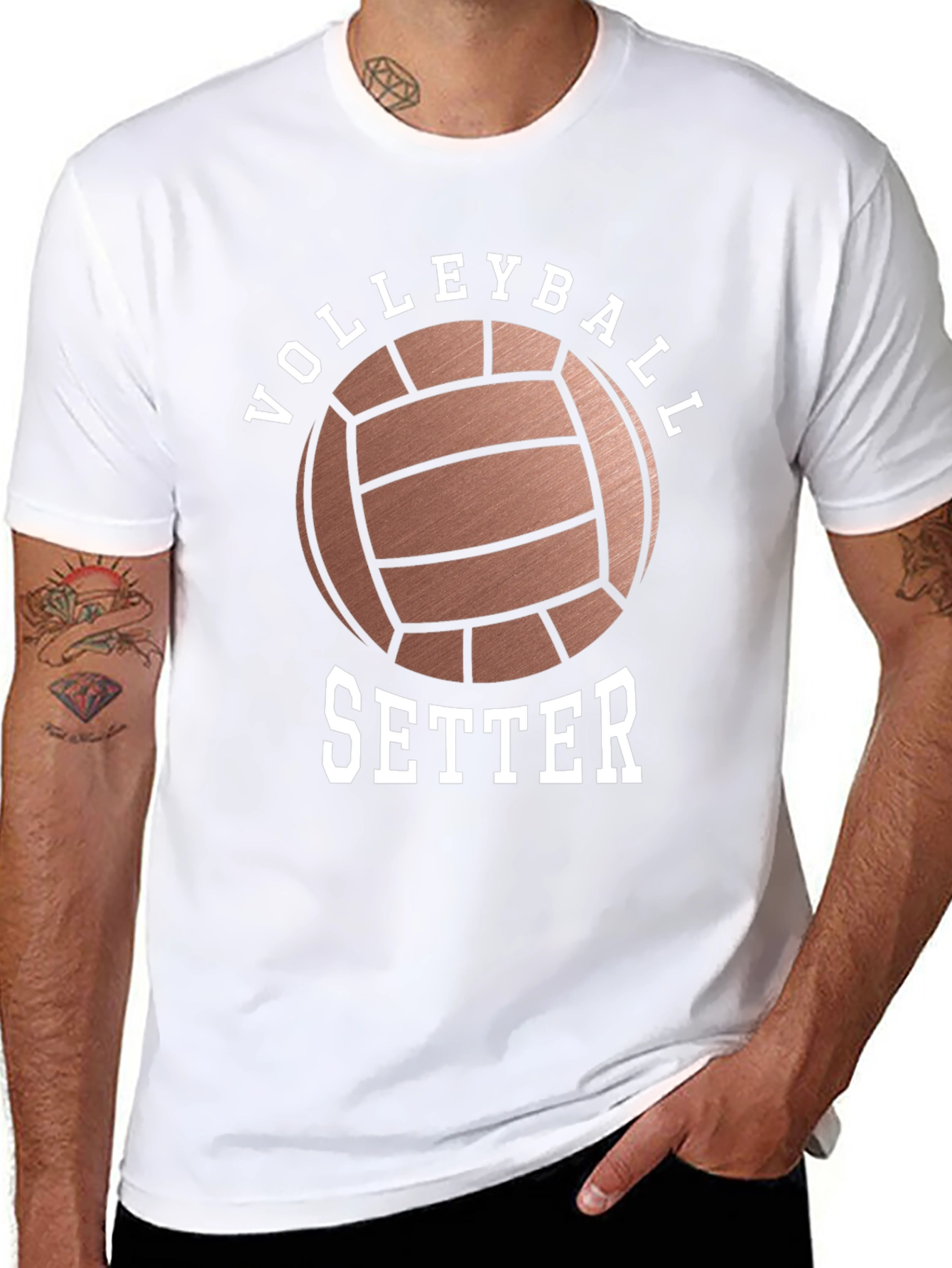 Volleyball Setter T-Shirt - Athletic Graphic Tee