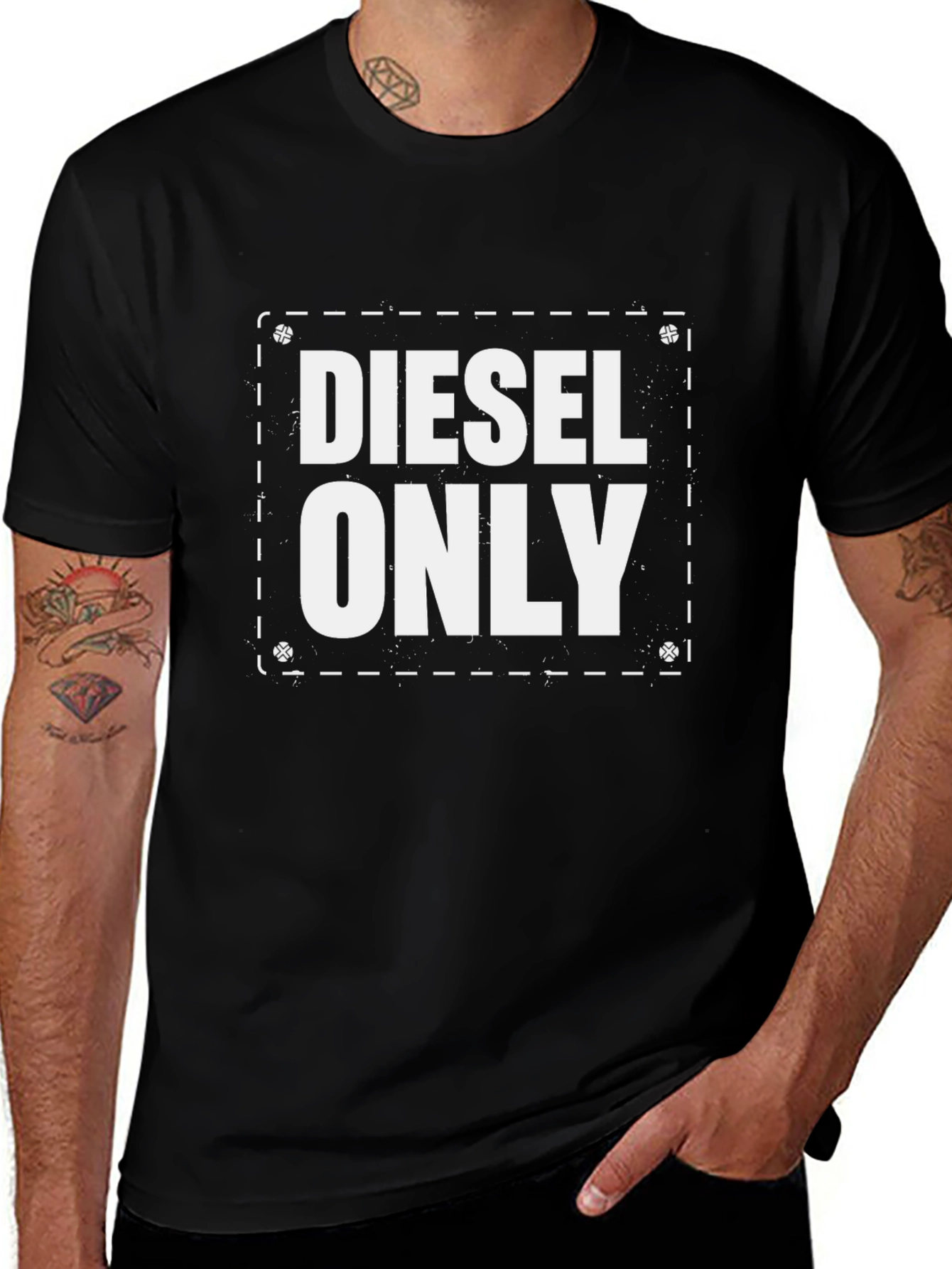 Diesel Only Graphic T-Shirt - Black