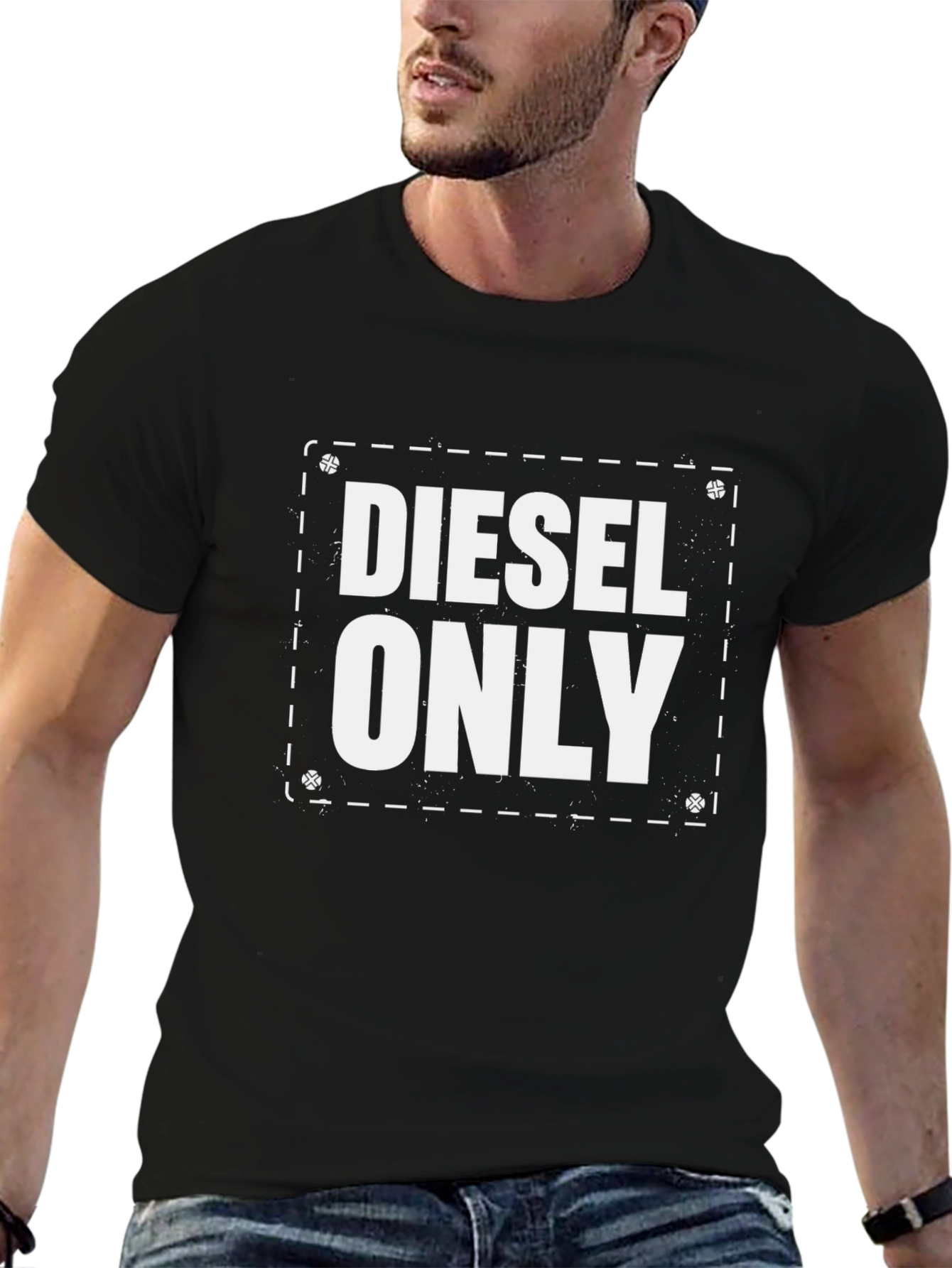 Diesel Only Graphic T-Shirt - Black
