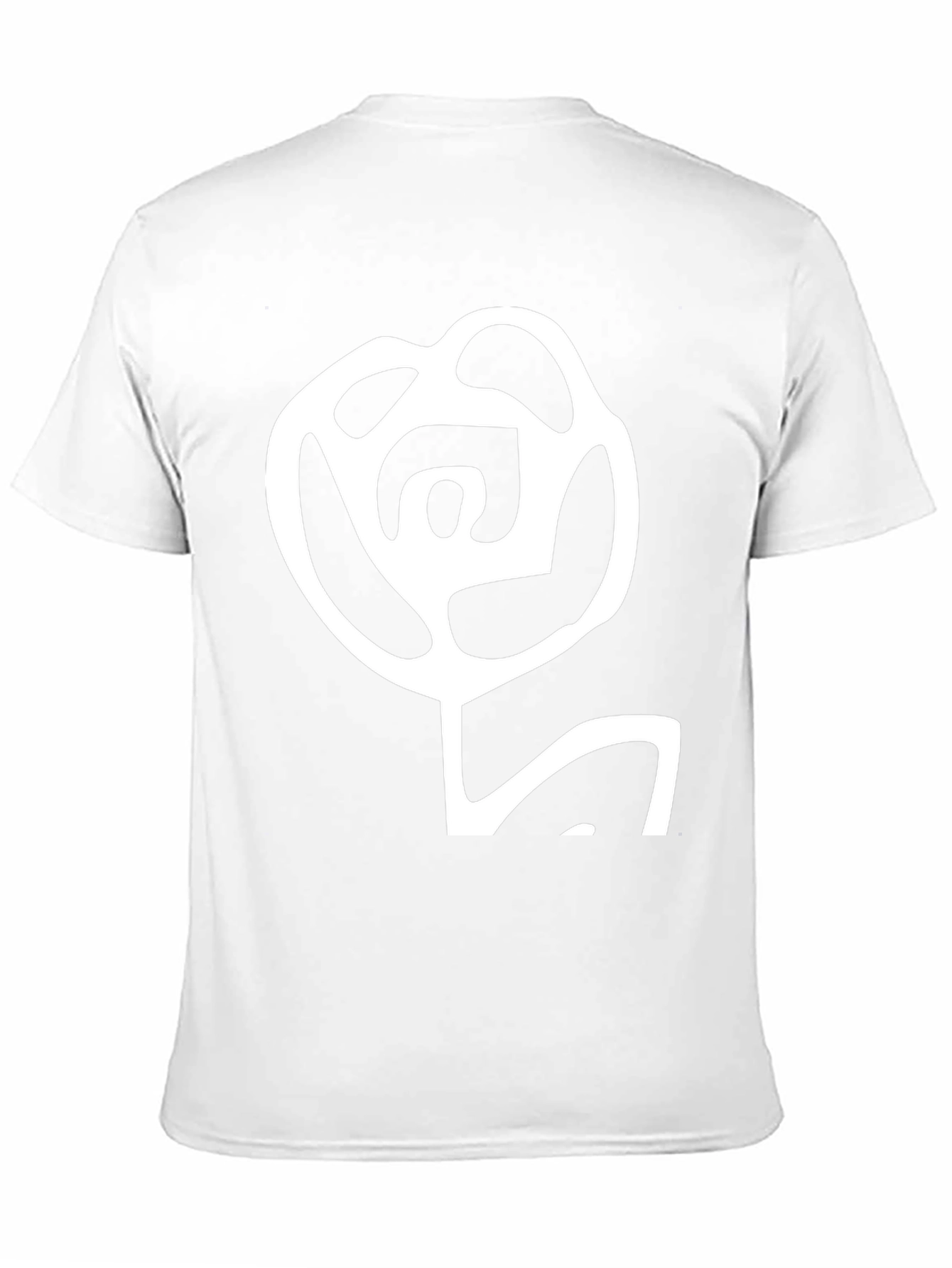 Abstract Rose Graphic Black T-Shirt