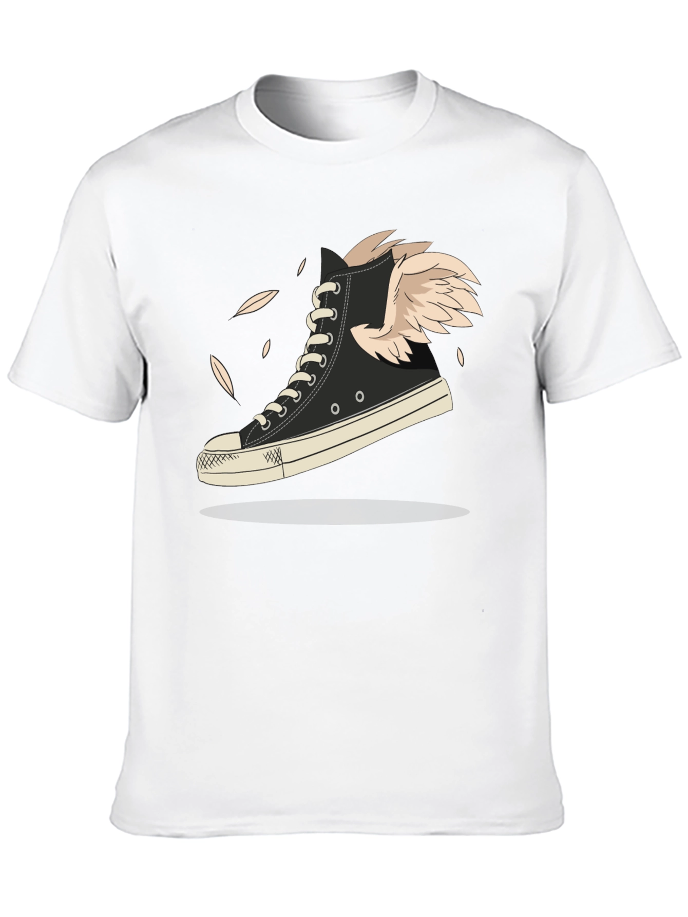 Winged High-Top Sneaker Graphic Tee - Fly Style!