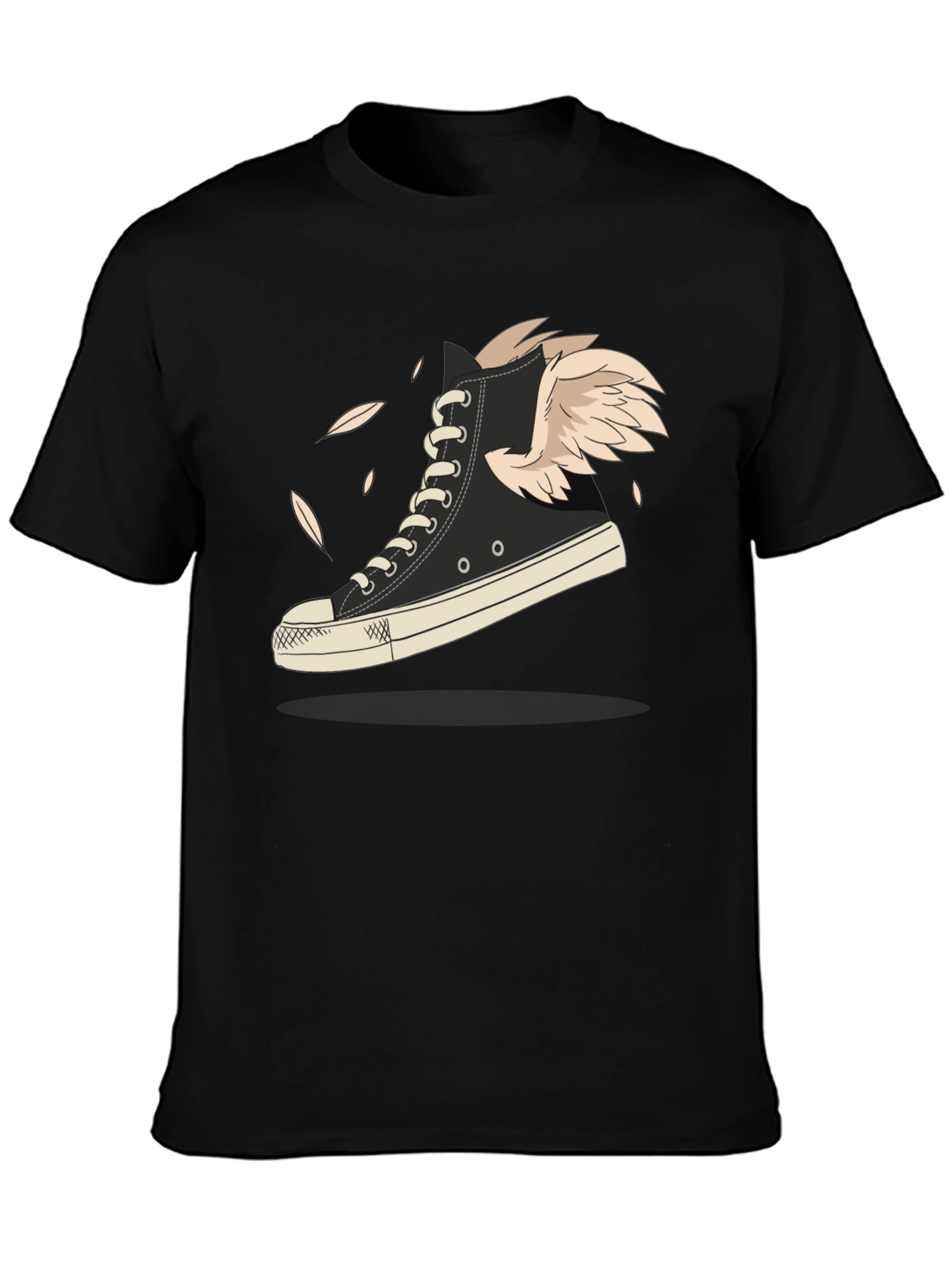 Winged High-Top Sneaker Graphic Tee - Fly Style!