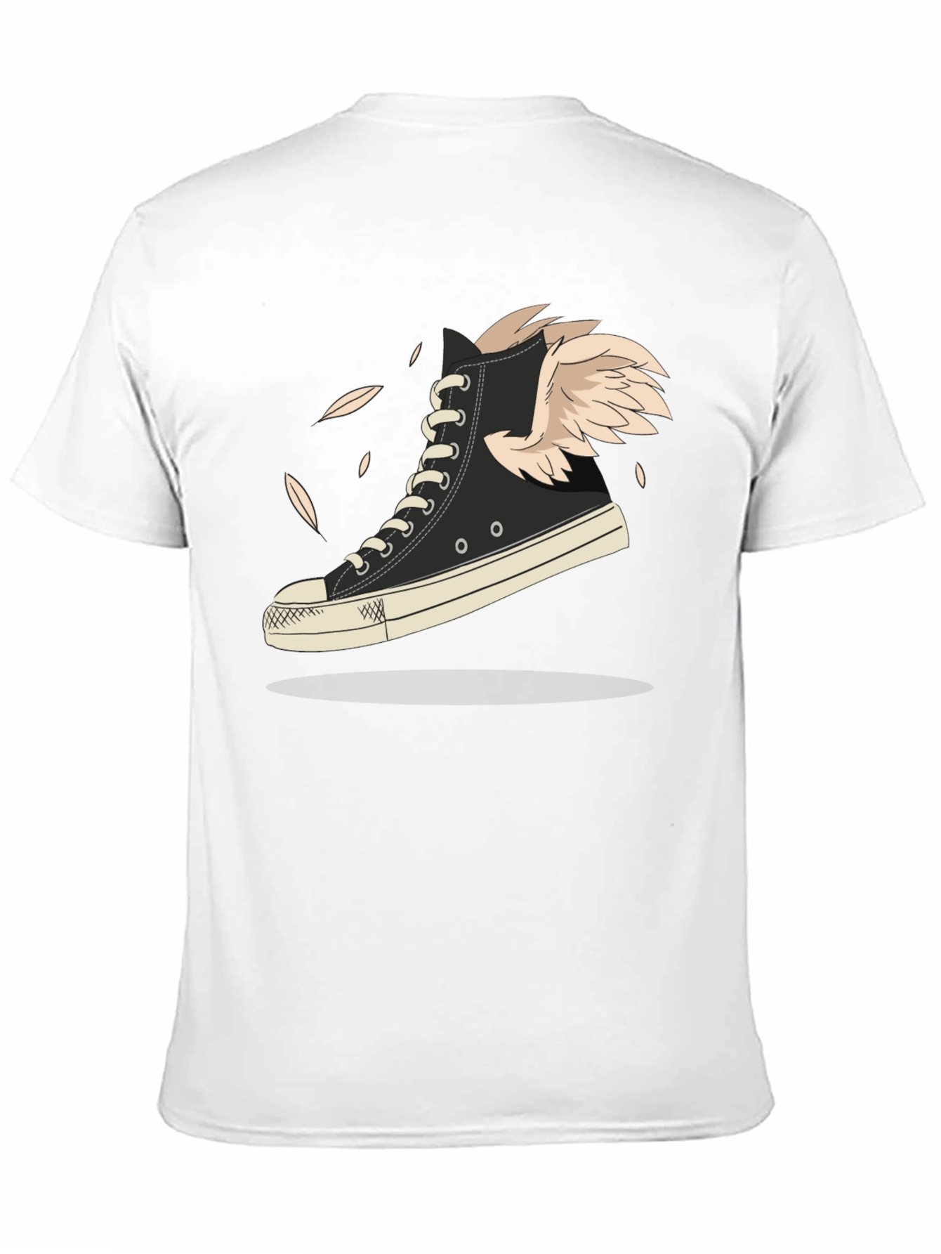 Winged High-Top Sneaker Graphic Tee - Fly Style!