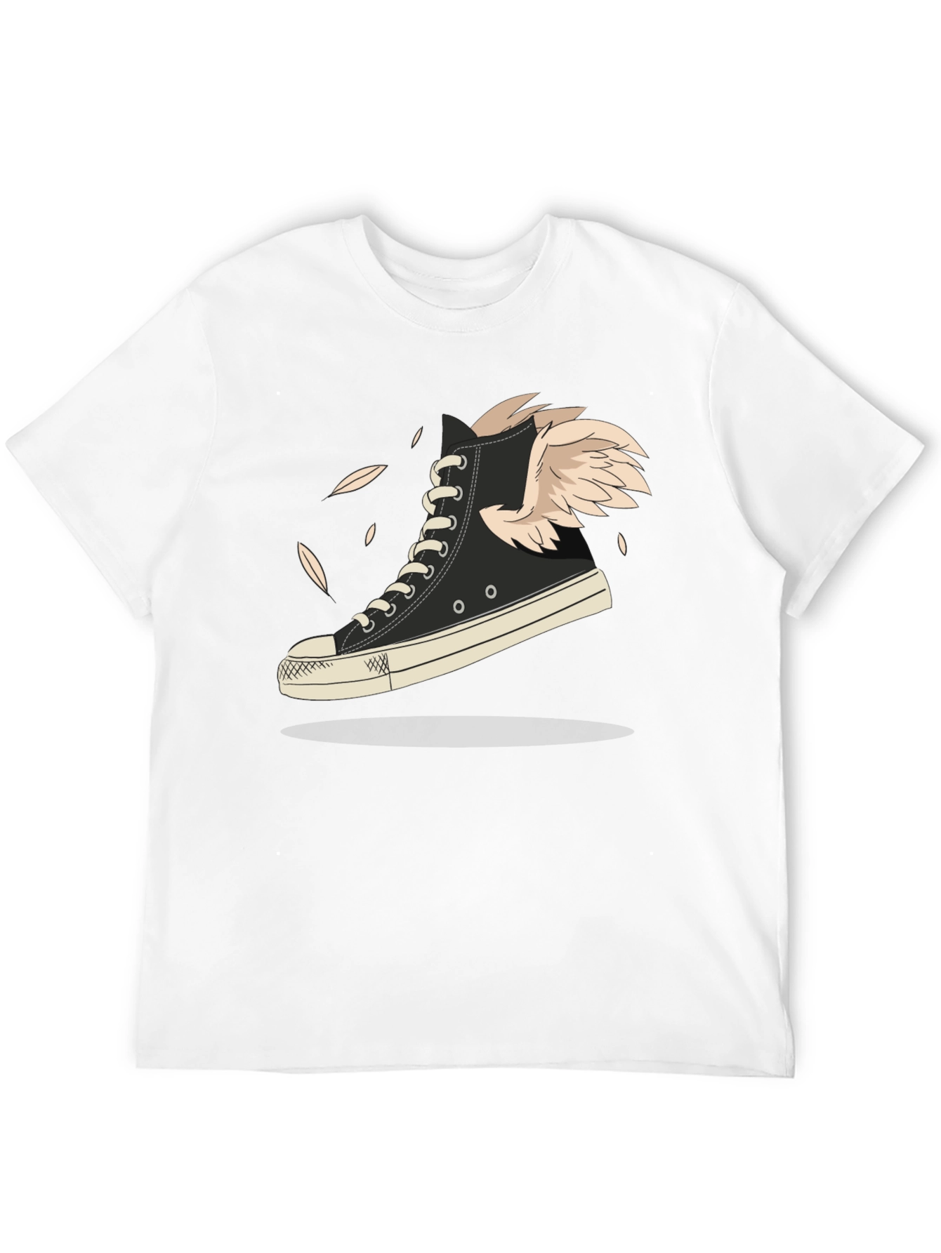 Winged High-Top Sneaker Graphic Tee - Fly Style!