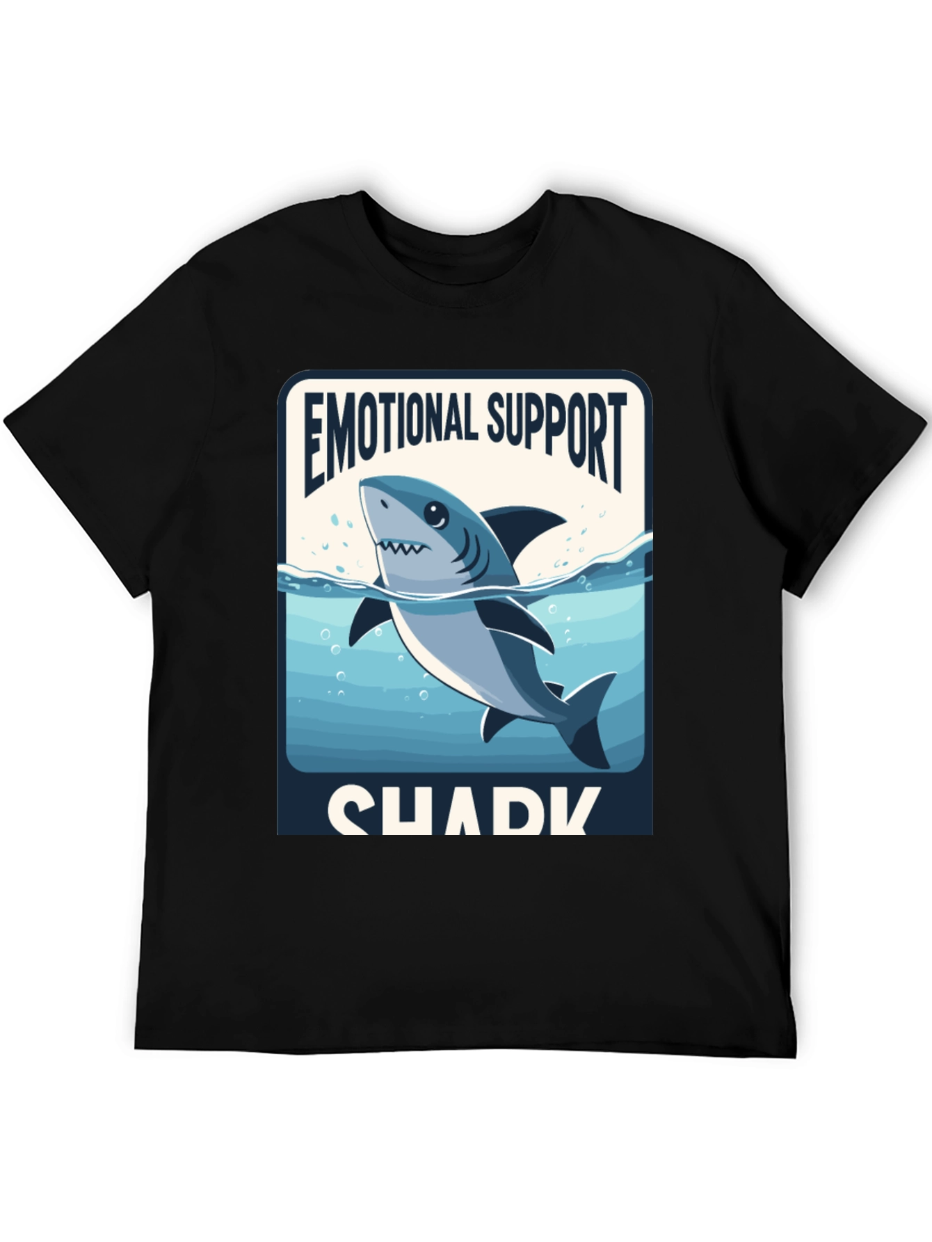 Emotional Support Shark T-Shirt - Funny Graphic Tee