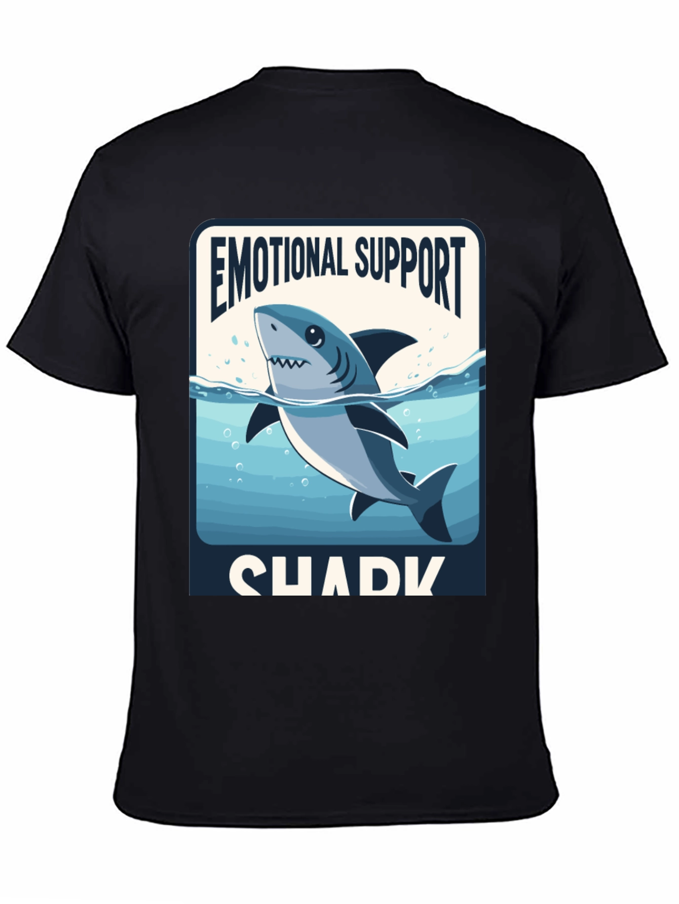 Emotional Support Shark T-Shirt - Funny Graphic Tee
