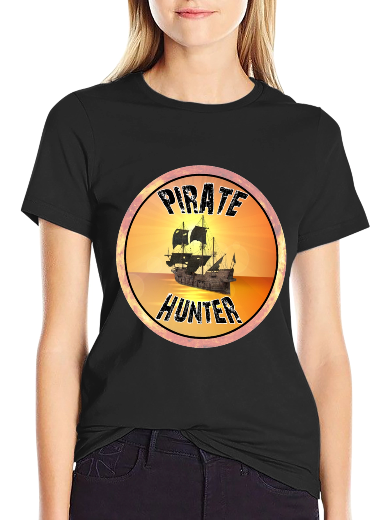 Pirate Hunter T-Shirt - Novelty Graphic Tee