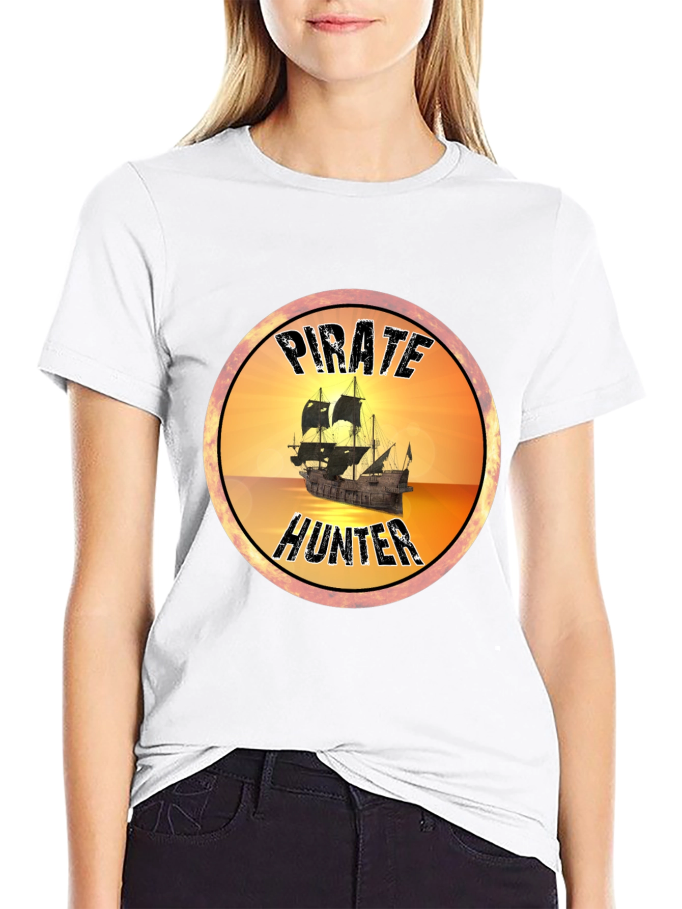 Pirate Hunter T-Shirt - Novelty Graphic Tee