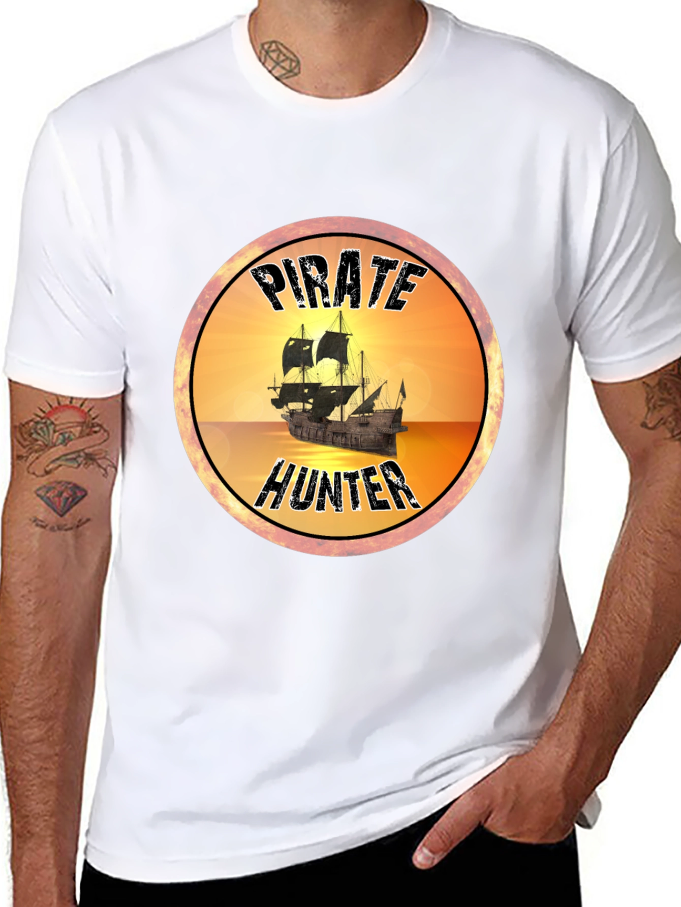 Pirate Hunter T-Shirt - Novelty Graphic Tee