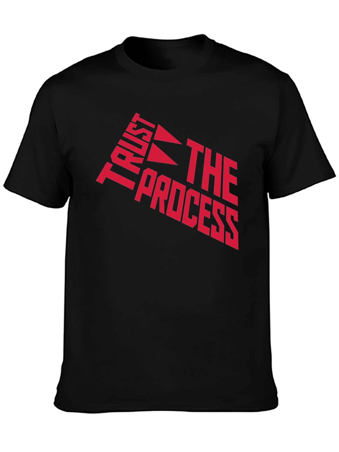 Trust the Process Graphic T-Shirt - Black