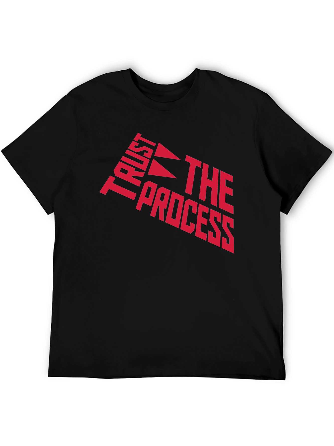 Trust the Process Graphic T-Shirt - Black