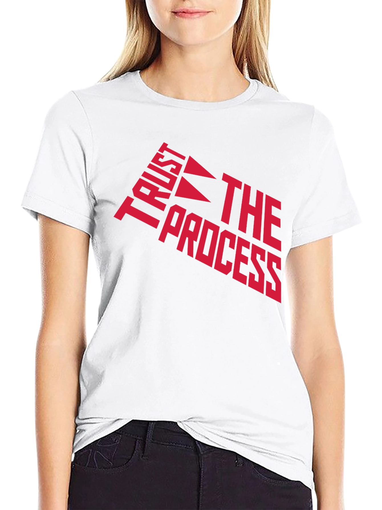 Trust the Process Graphic T-Shirt - Black