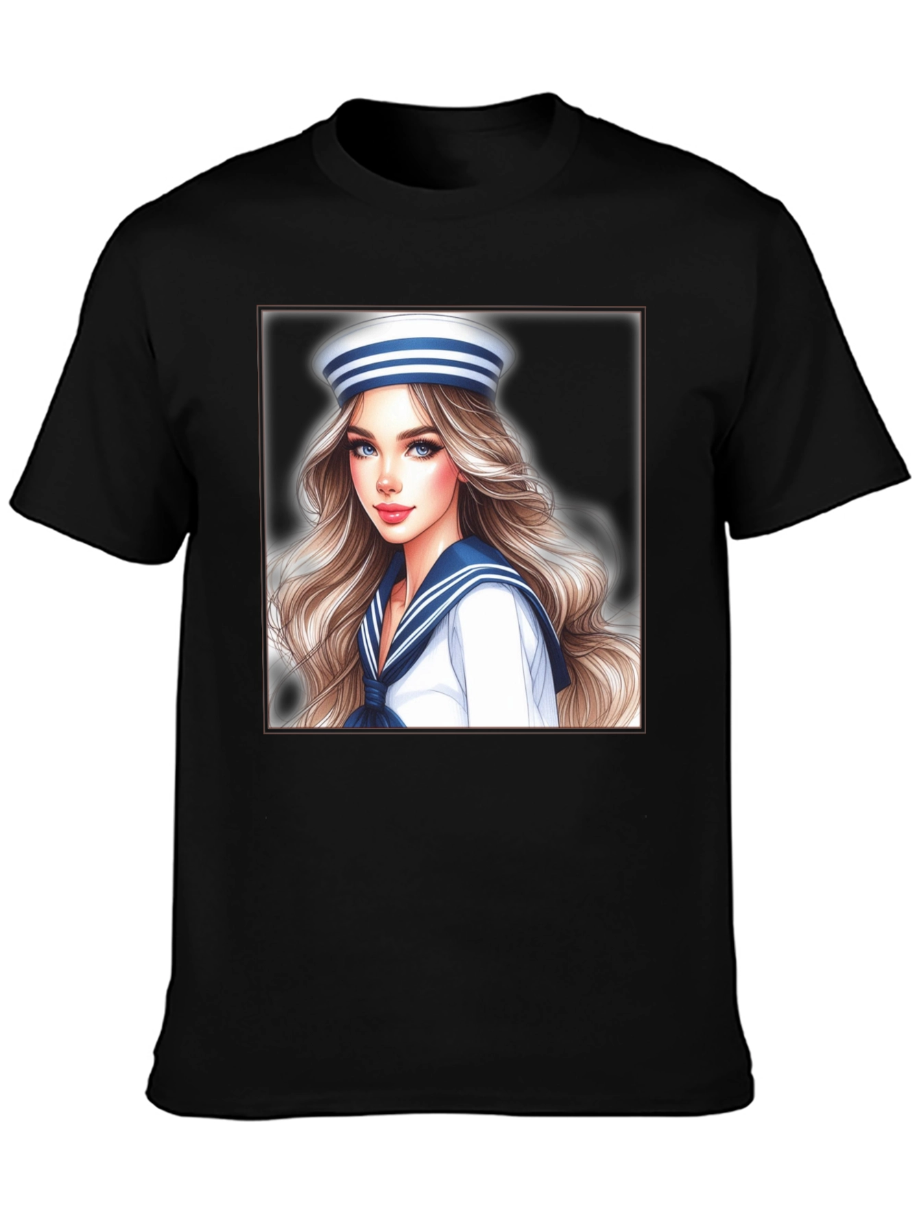 Sailor Girl Graphic T-Shirt - Unique Trendy Design