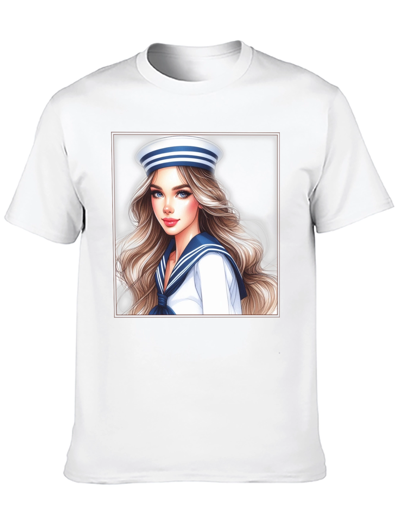 Sailor Girl Graphic T-Shirt - Unique Trendy Design