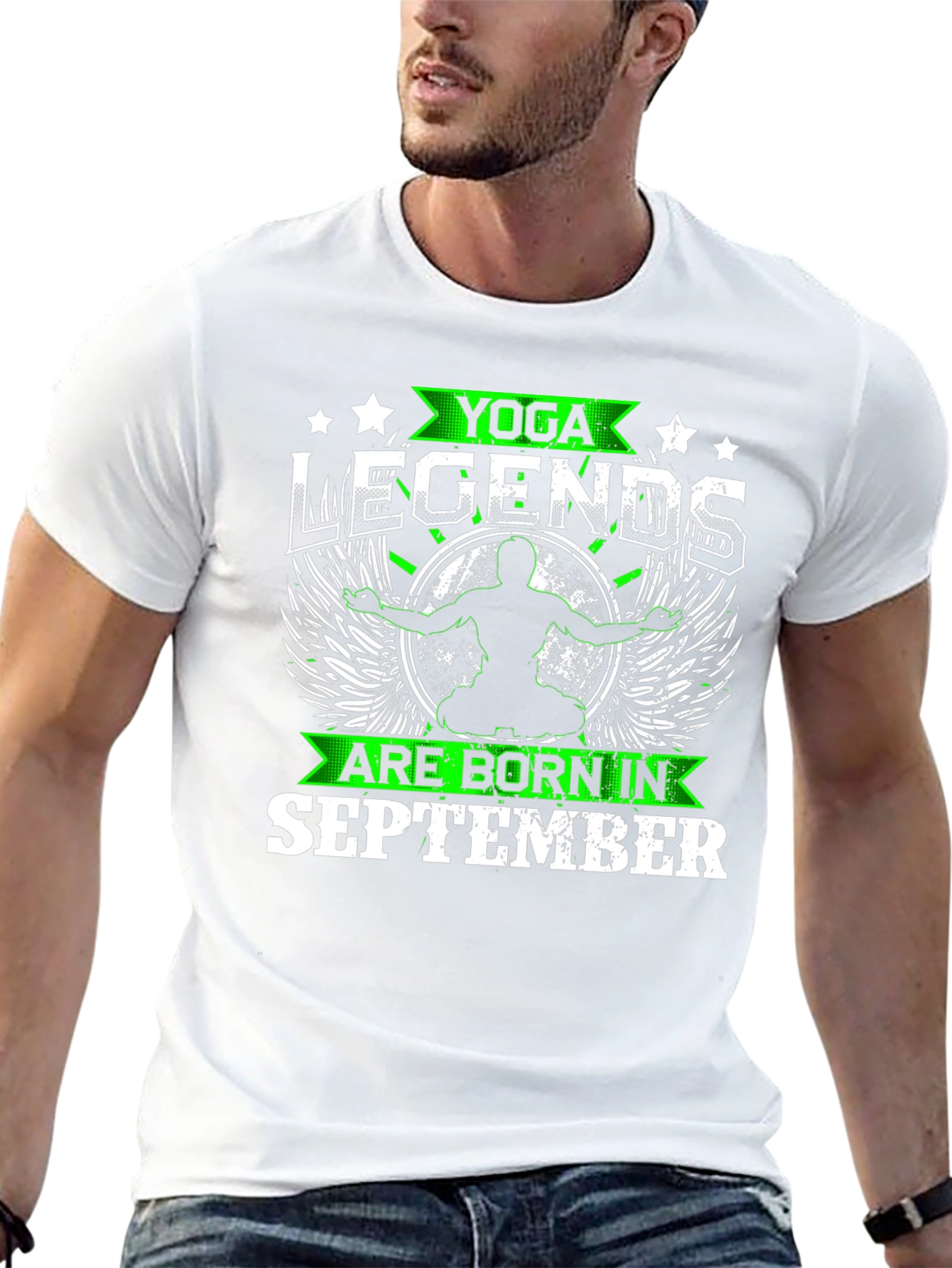 Yoga Legends Born in September Black T-Shirt