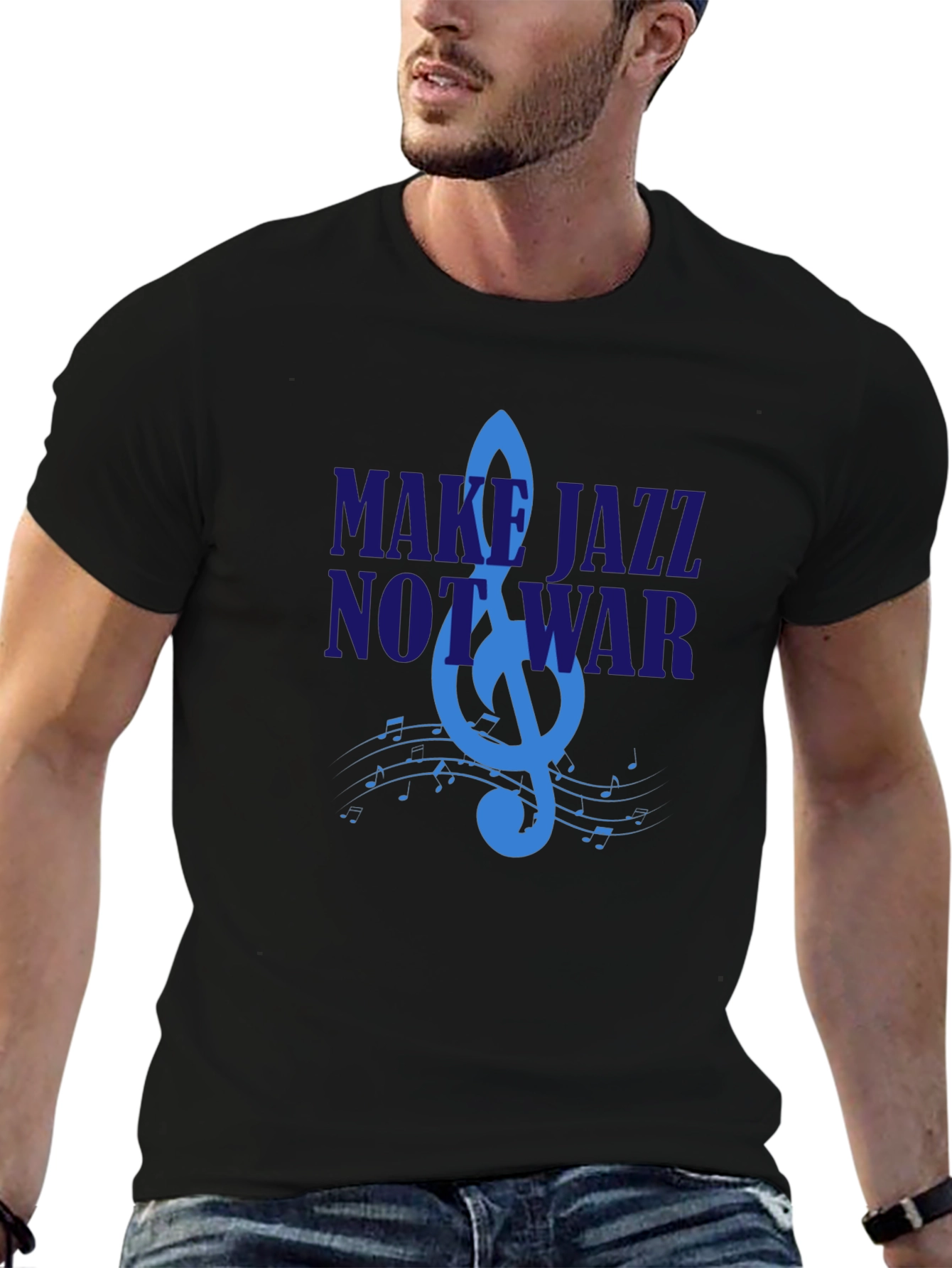 Make Jazz Not War Graphic T-Shirt