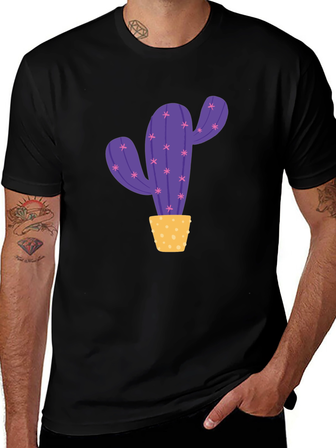 Cactus Graphic Print T-Shirt