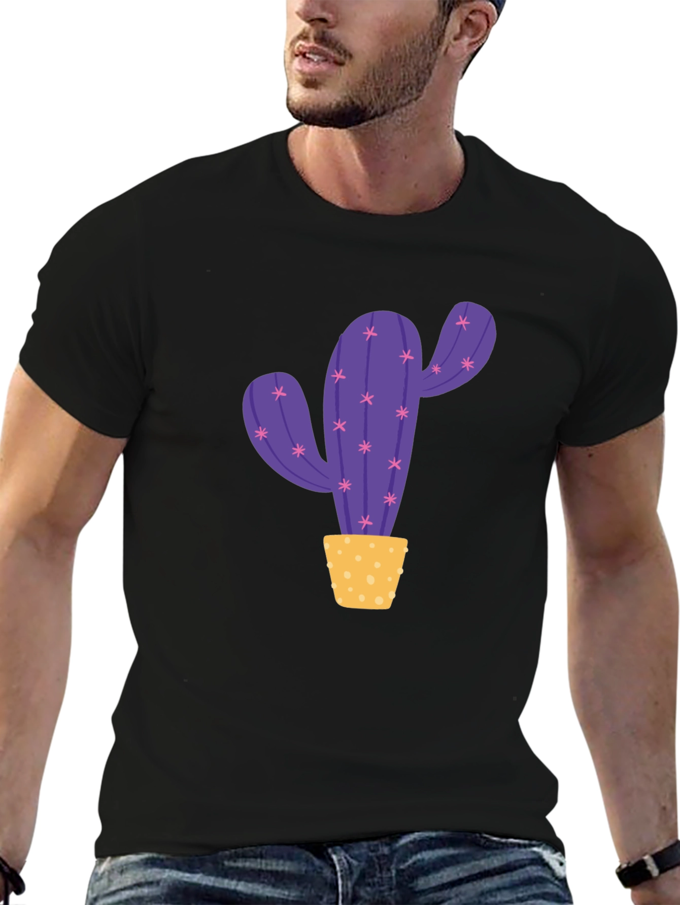 Cactus Graphic Print T-Shirt