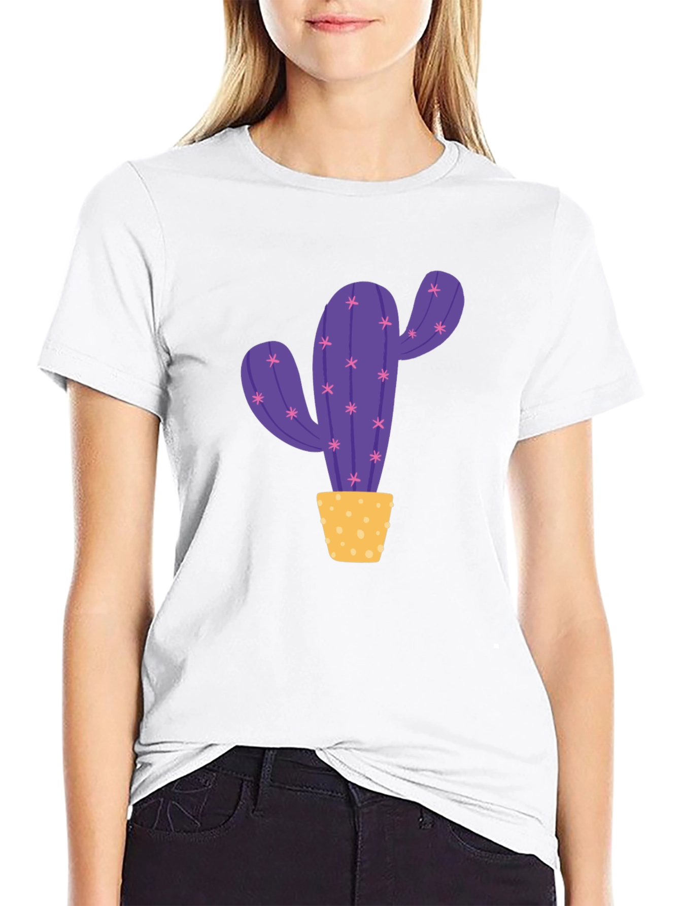 Cactus Graphic Print T-Shirt