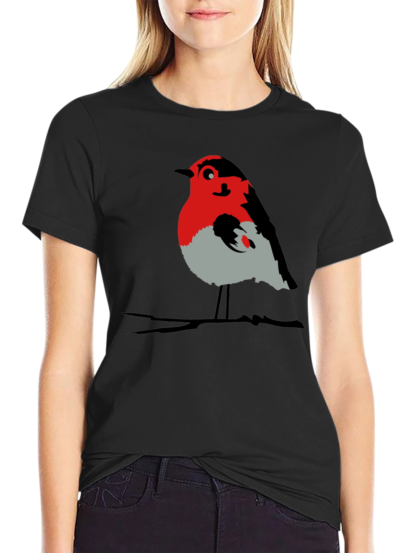 Robin Graphic T-Shirt - Bird Lover Tee