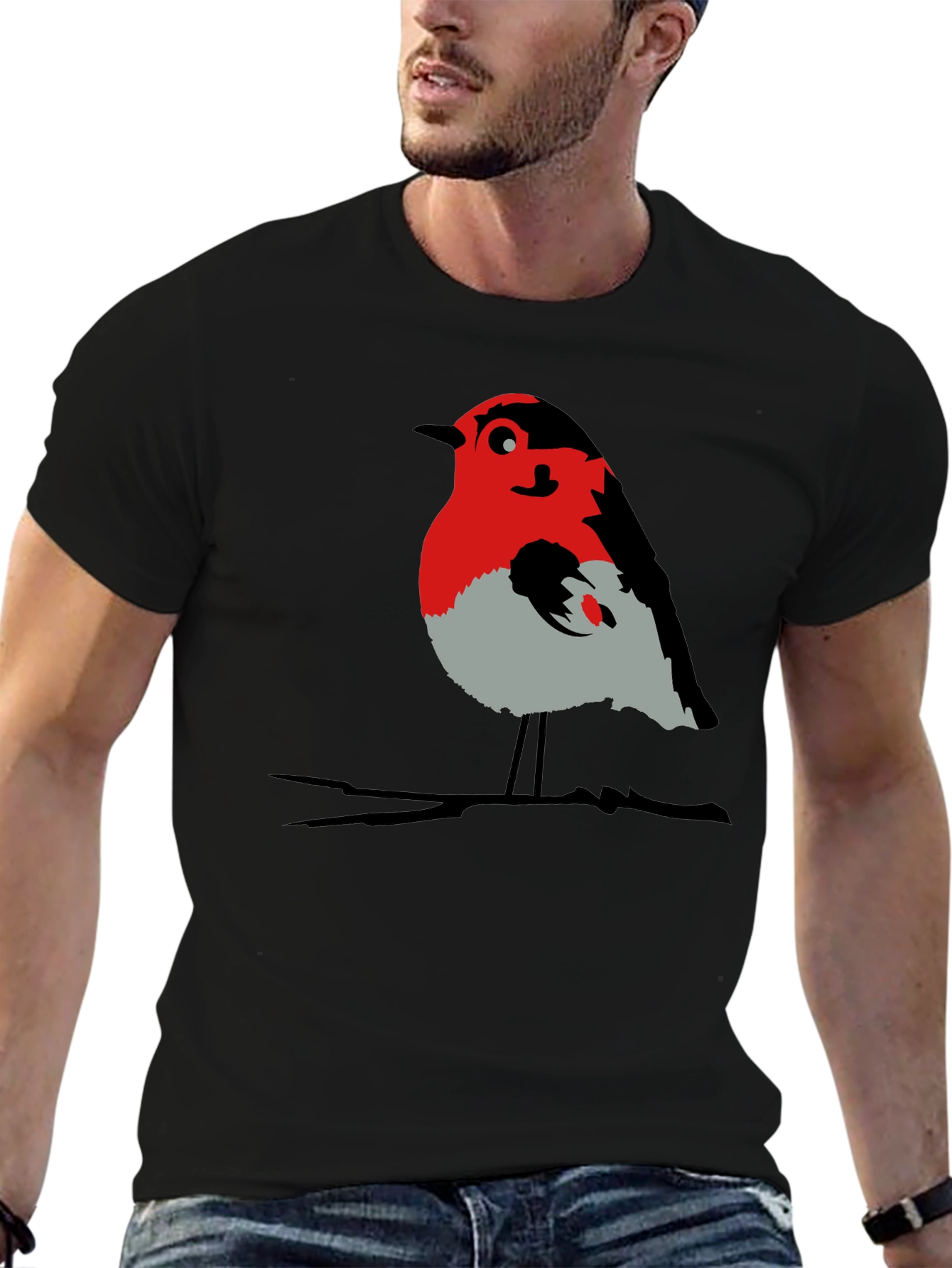 Robin Graphic T-Shirt - Bird Lover Tee