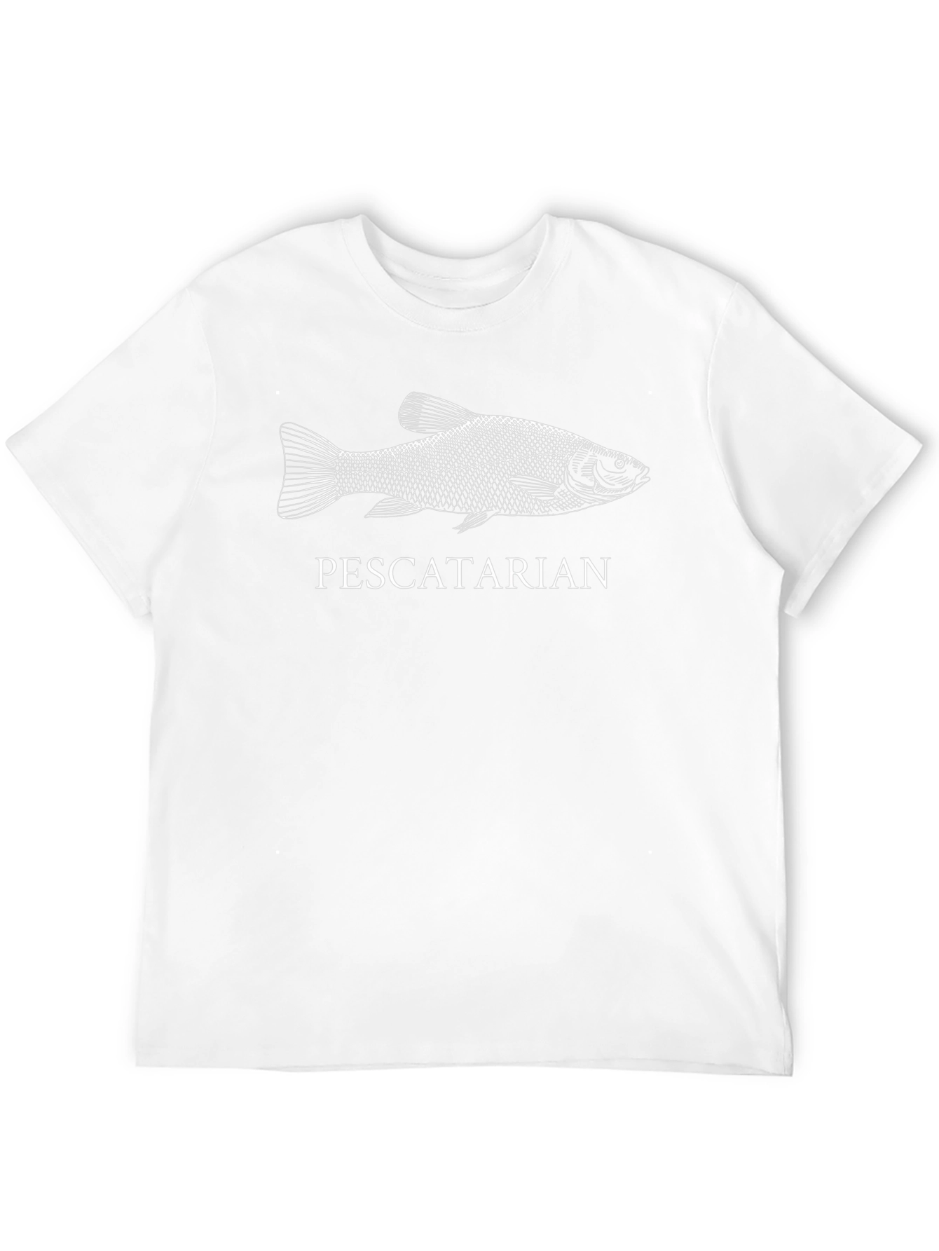 Pescetarian Fish Graphic Tee - Unisex Black T-Shirt