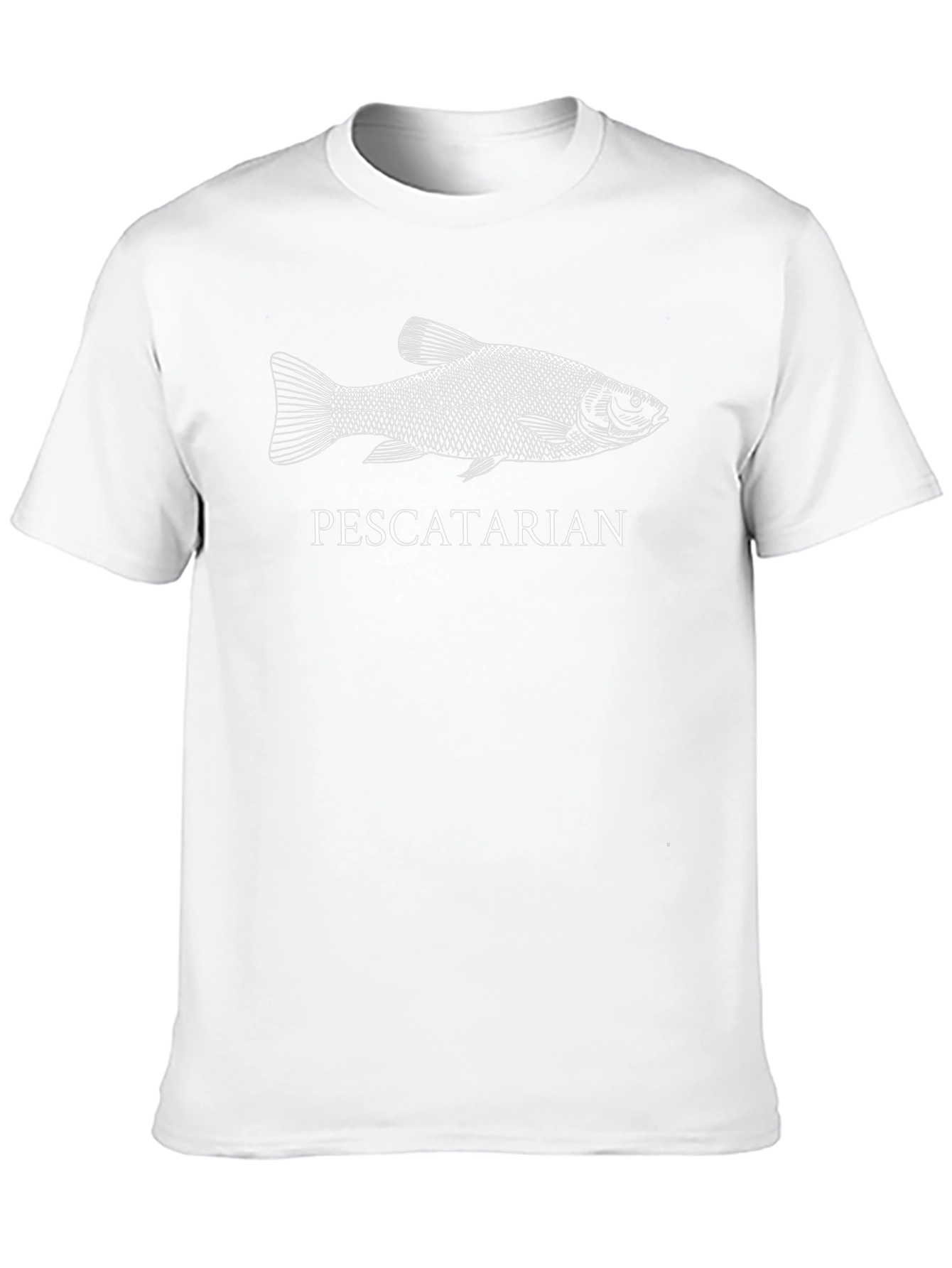 Pescetarian Fish Graphic Tee - Unisex Black T-Shirt