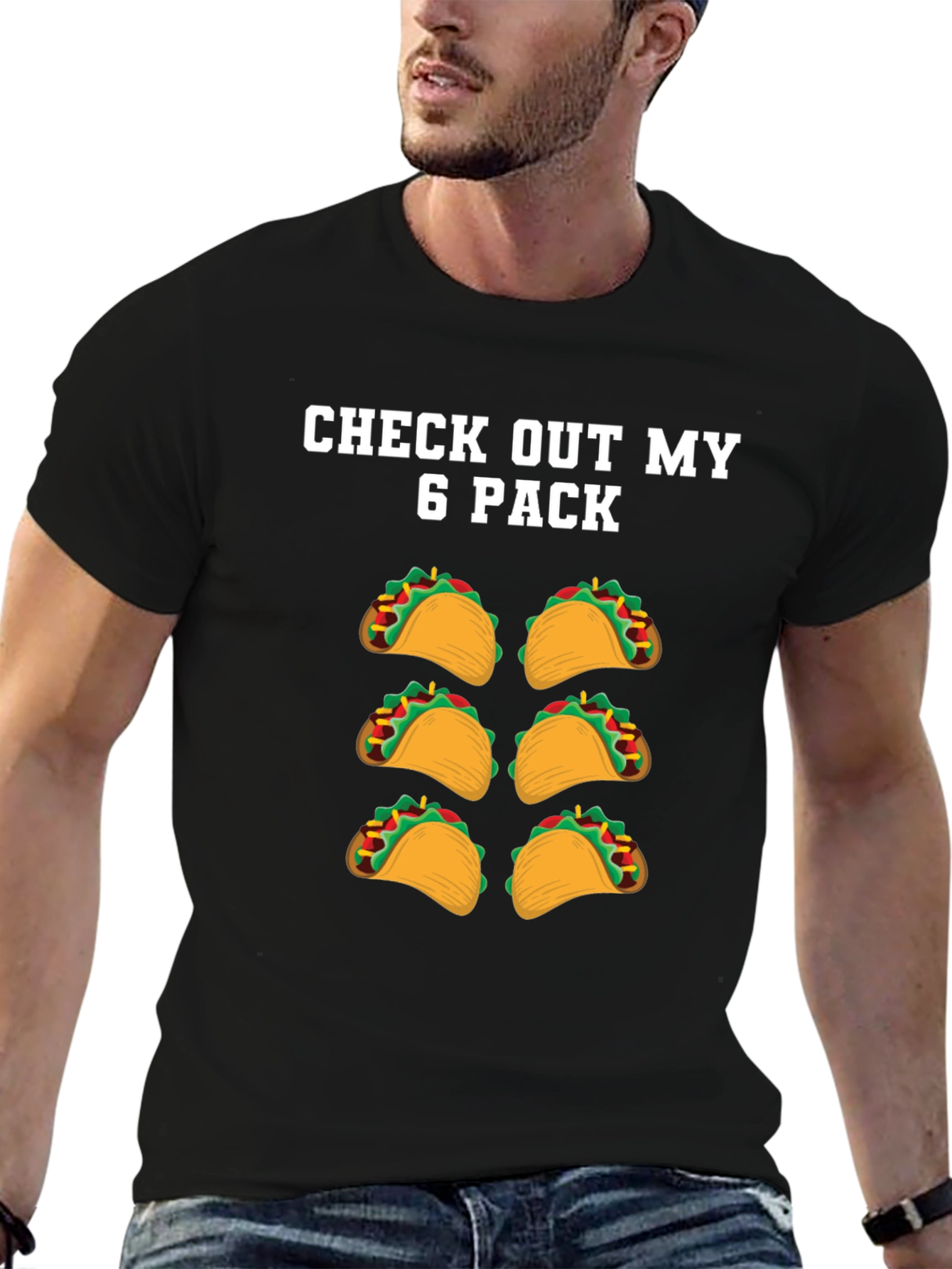 Funny Taco Six Pack T-Shirt