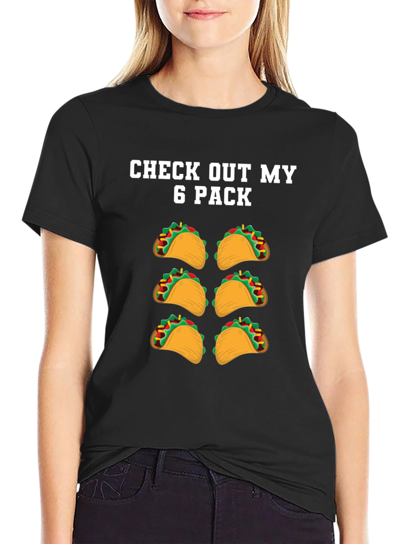 Funny Taco Six Pack T-Shirt