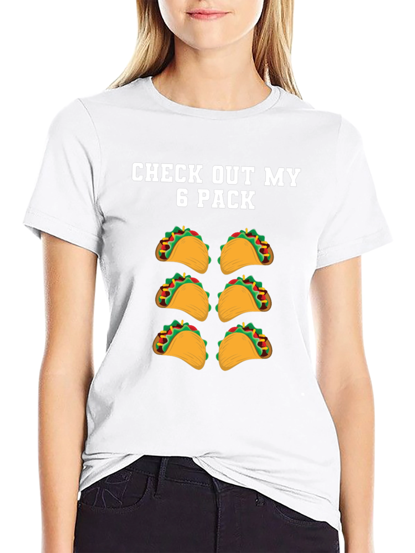 Funny Taco Six Pack T-Shirt