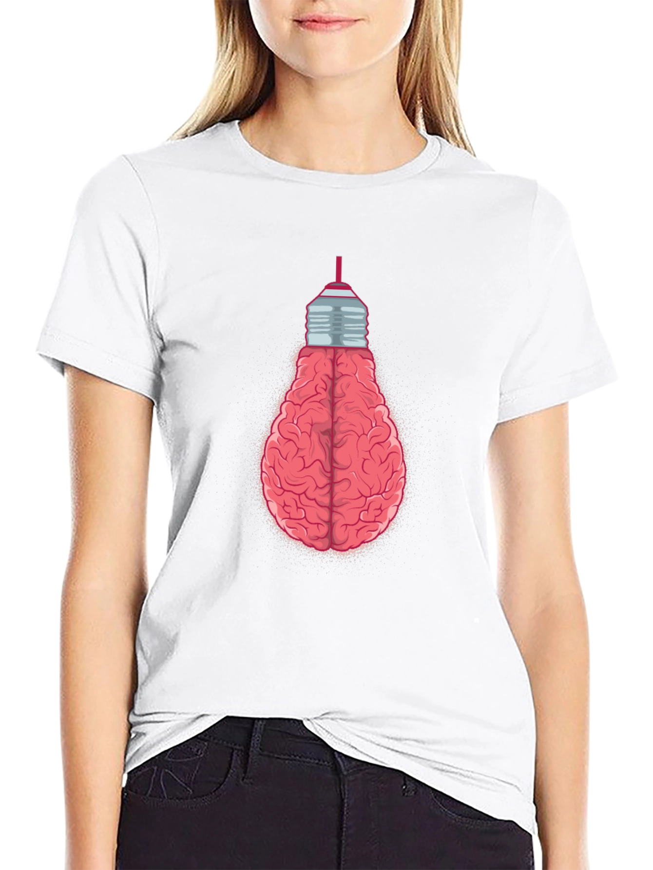 Brain Bulb T-Shirt - Creative Idea Tee