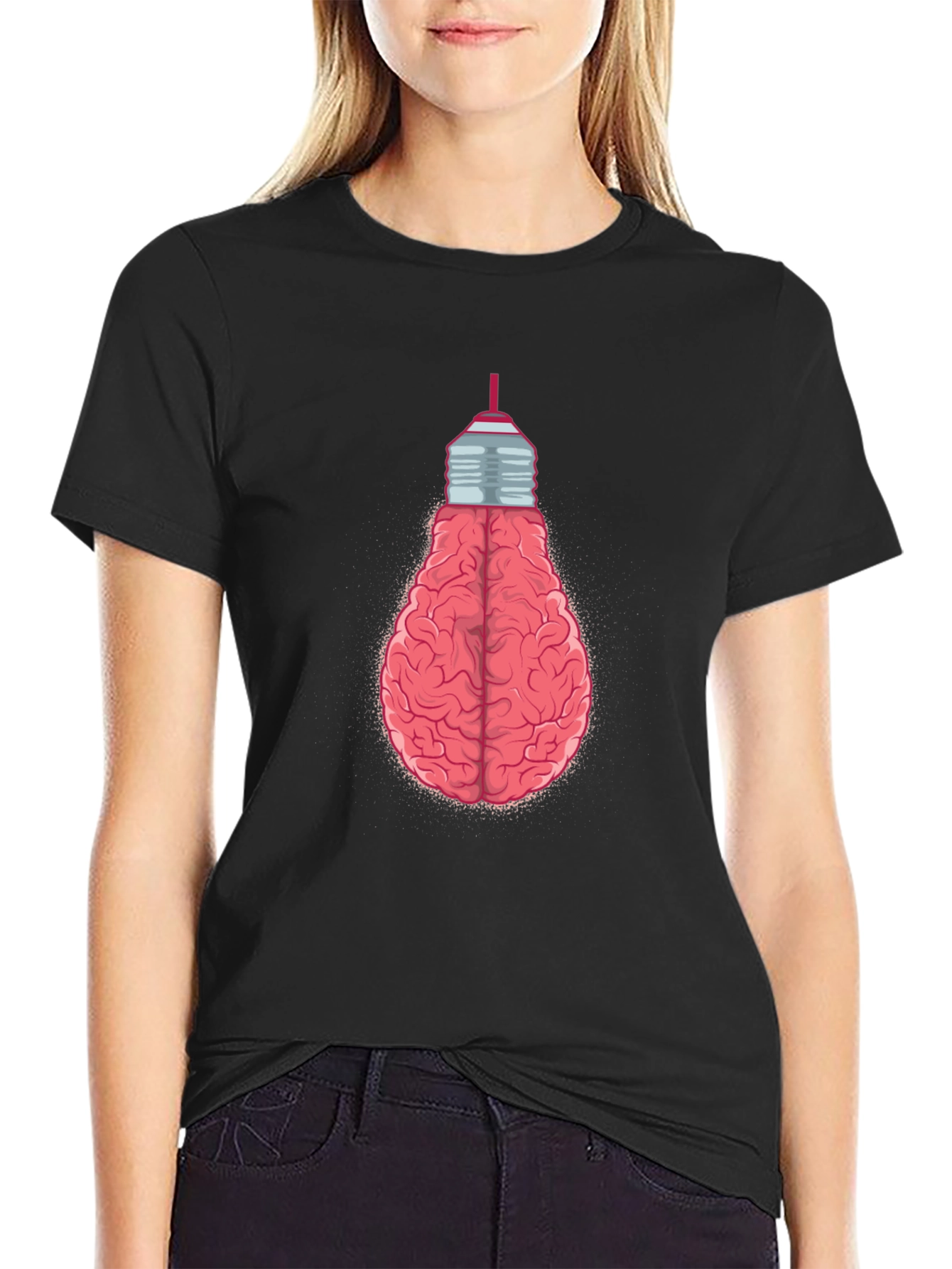 Brain Bulb T-Shirt - Creative Idea Tee