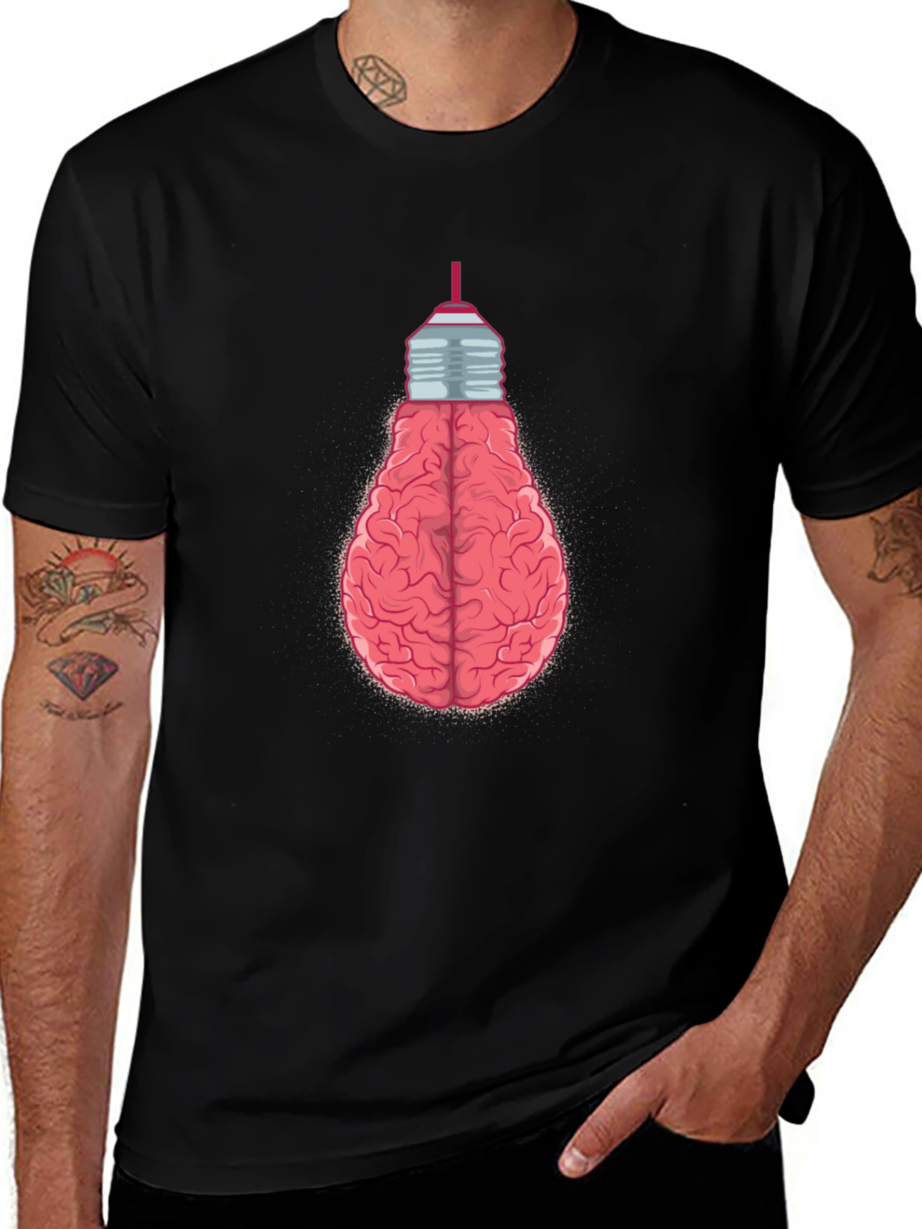 Brain Bulb T-Shirt - Creative Idea Tee
