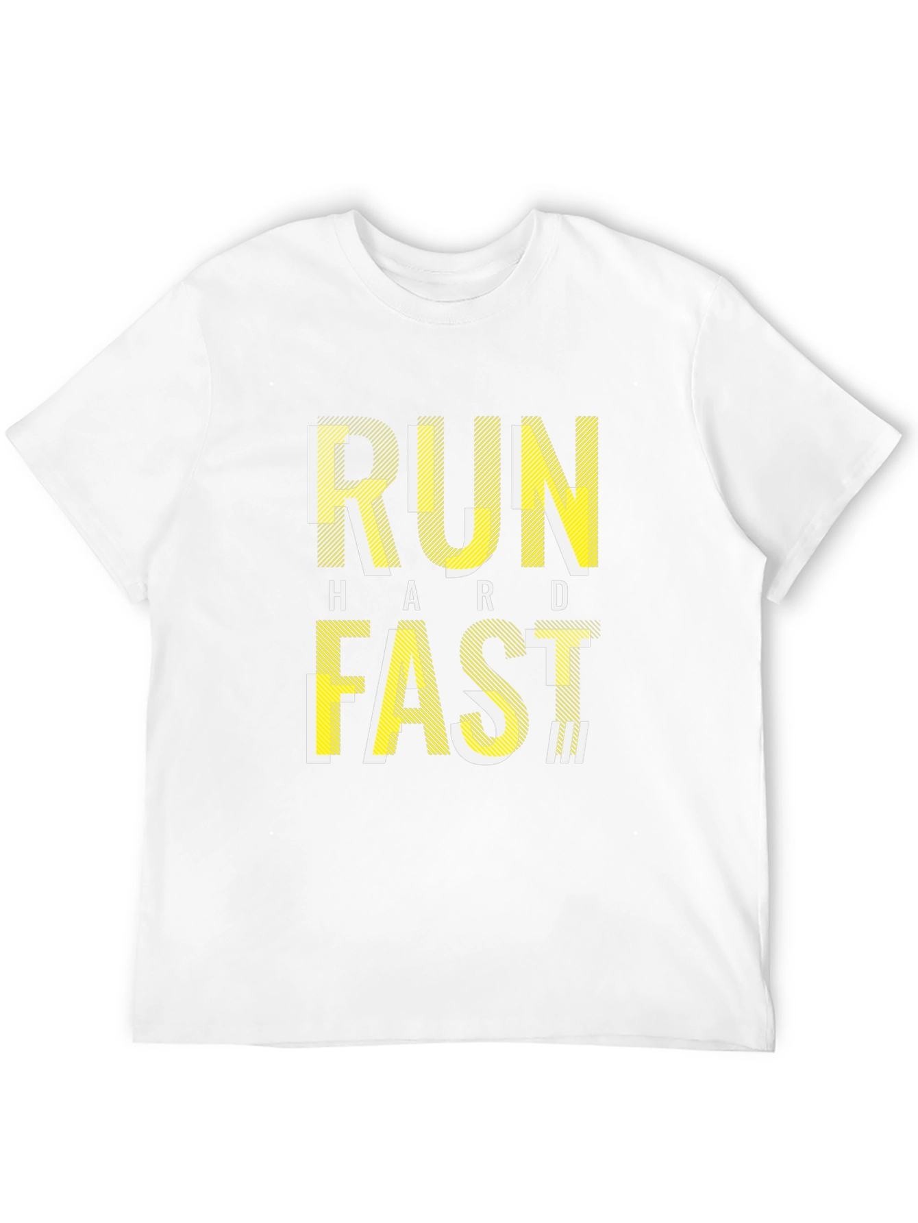 Run Hard Fast T-Shirt - Black Graphic Tee