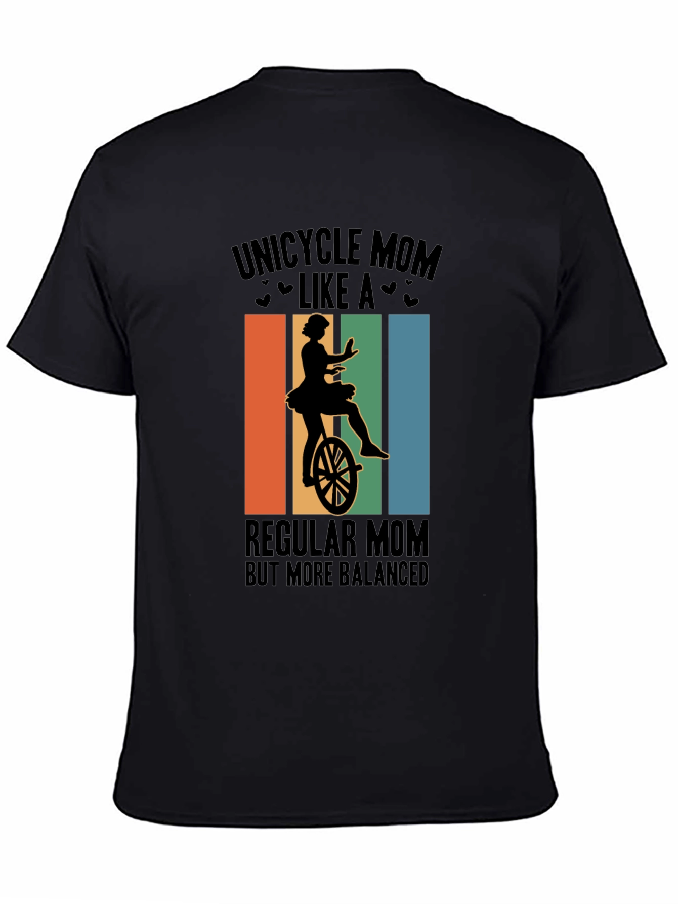 Unicycle Mom Graphic Tee - Balanced & Fun!