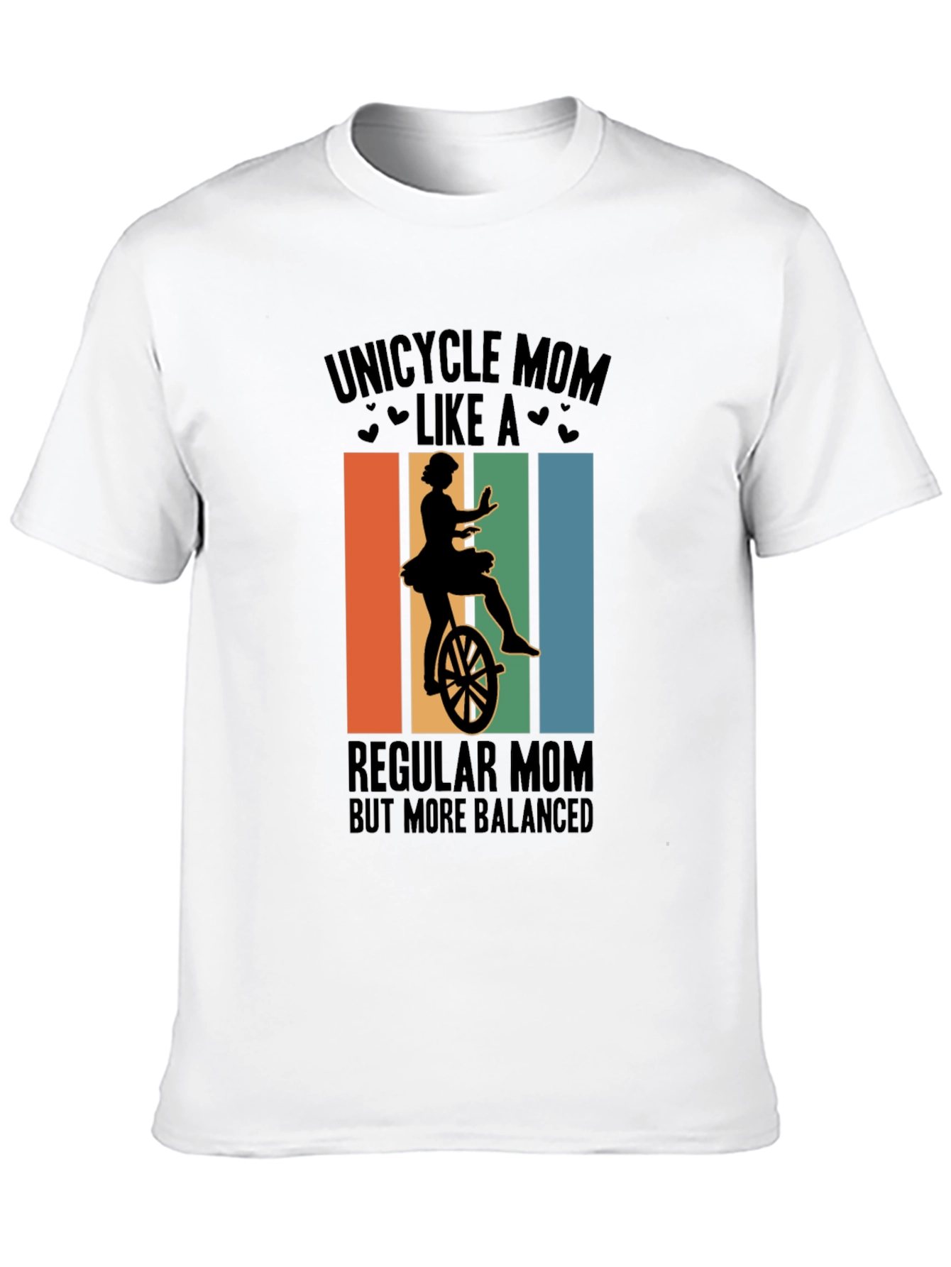 Unicycle Mom Graphic Tee - Balanced & Fun!