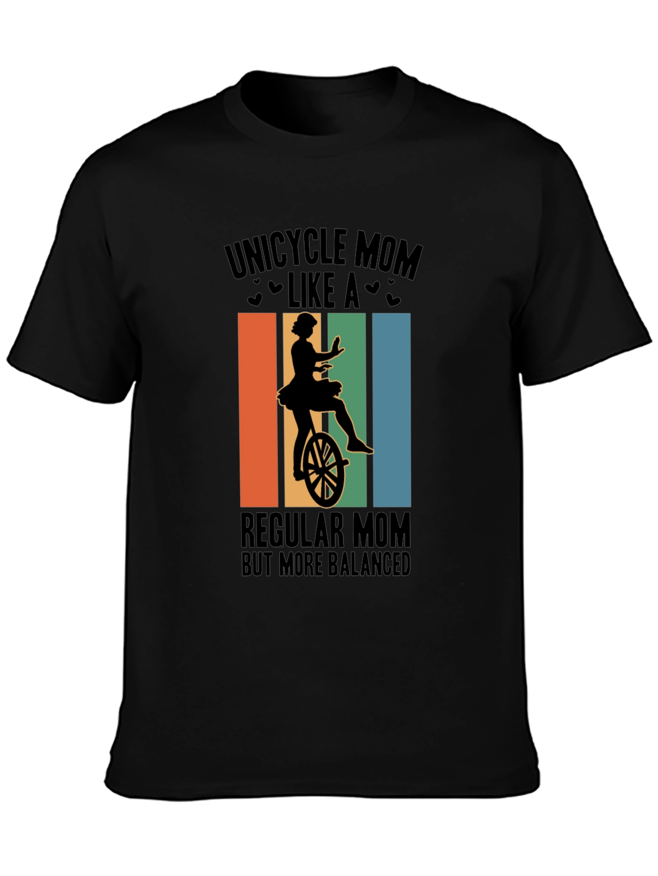 Unicycle Mom Graphic Tee - Balanced & Fun!