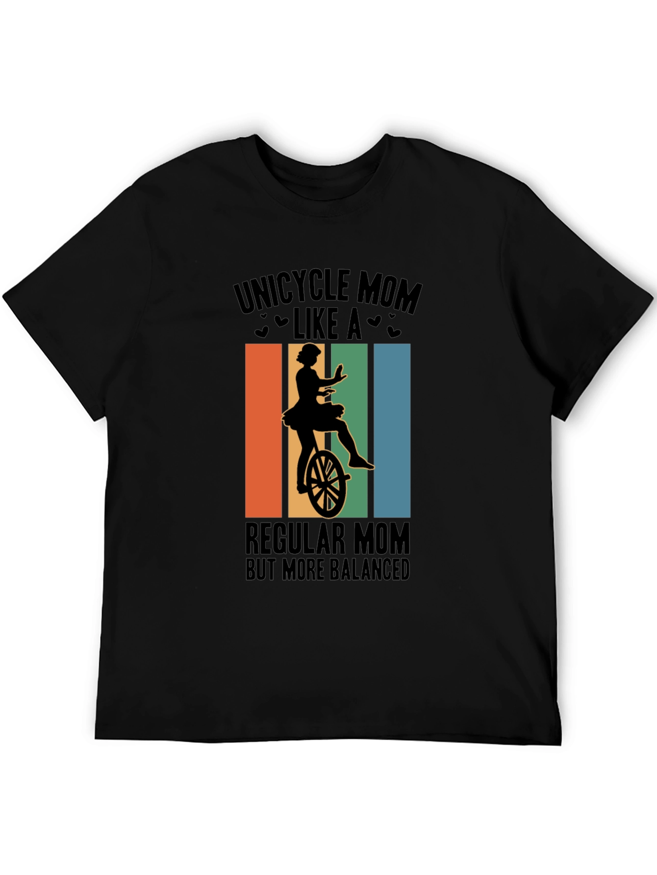 Unicycle Mom Graphic Tee - Balanced & Fun!