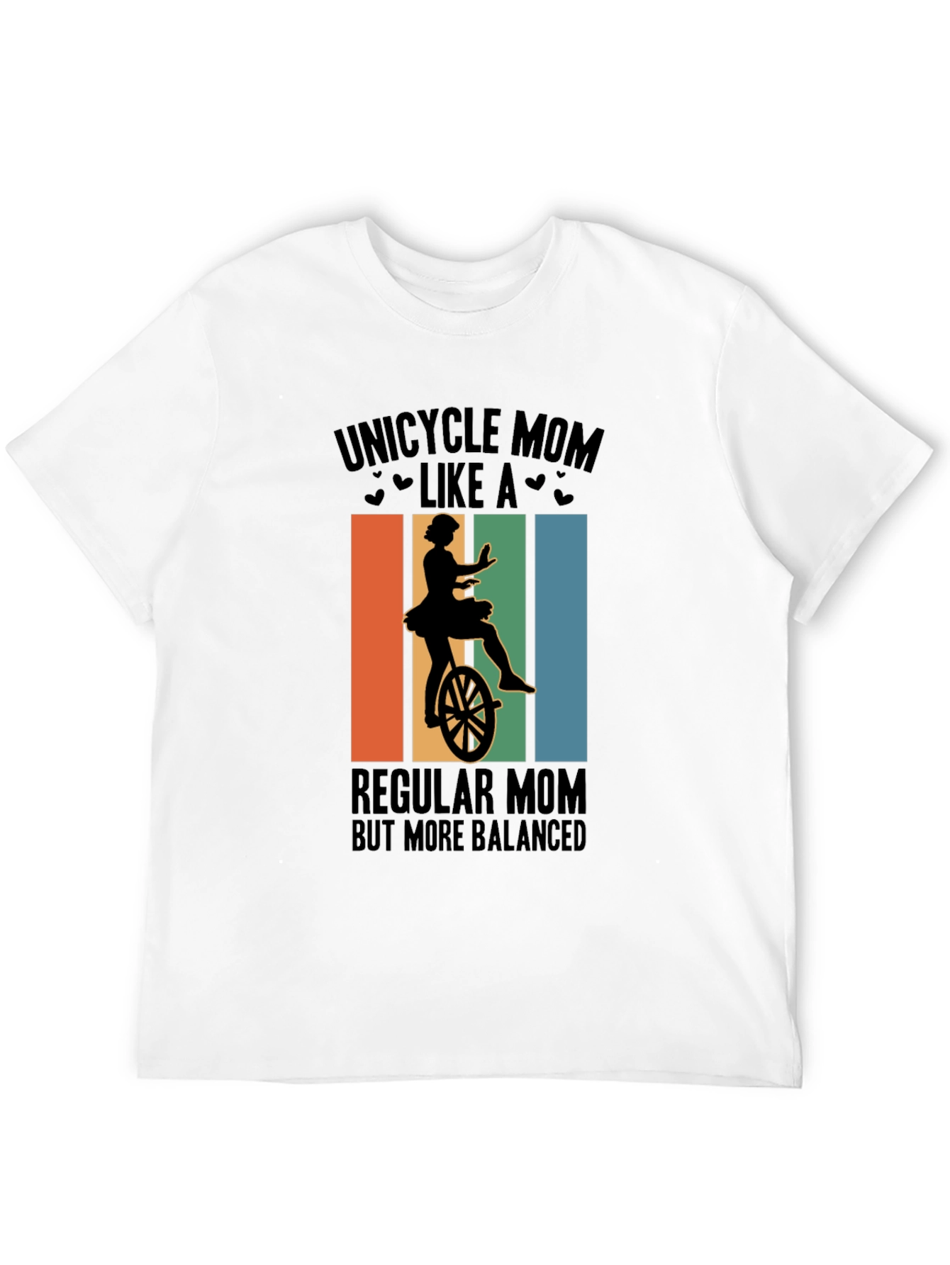 Unicycle Mom Graphic Tee - Balanced & Fun!