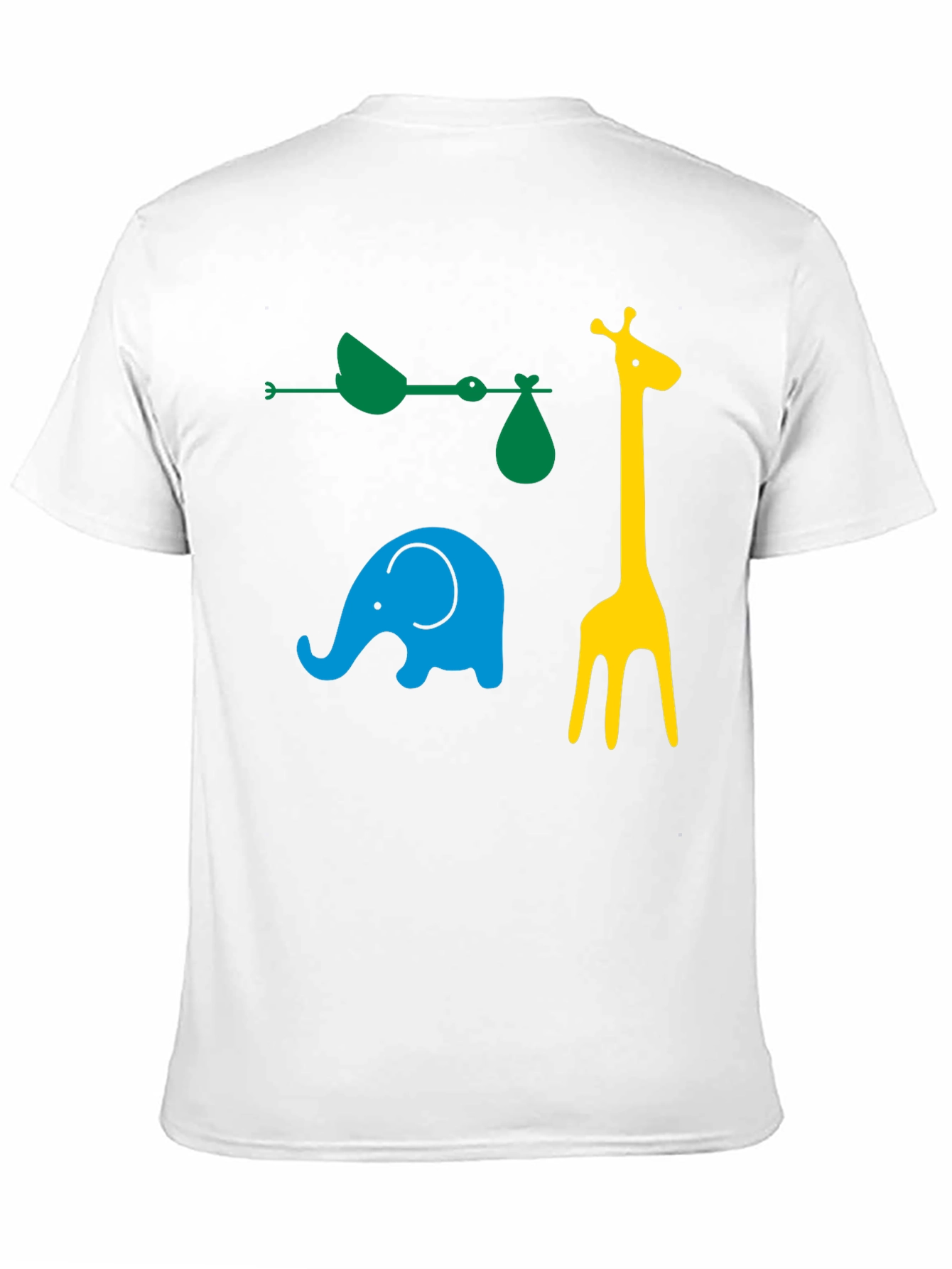 Fun Animals Graphic Tee - Black Cotton Casual Shirt