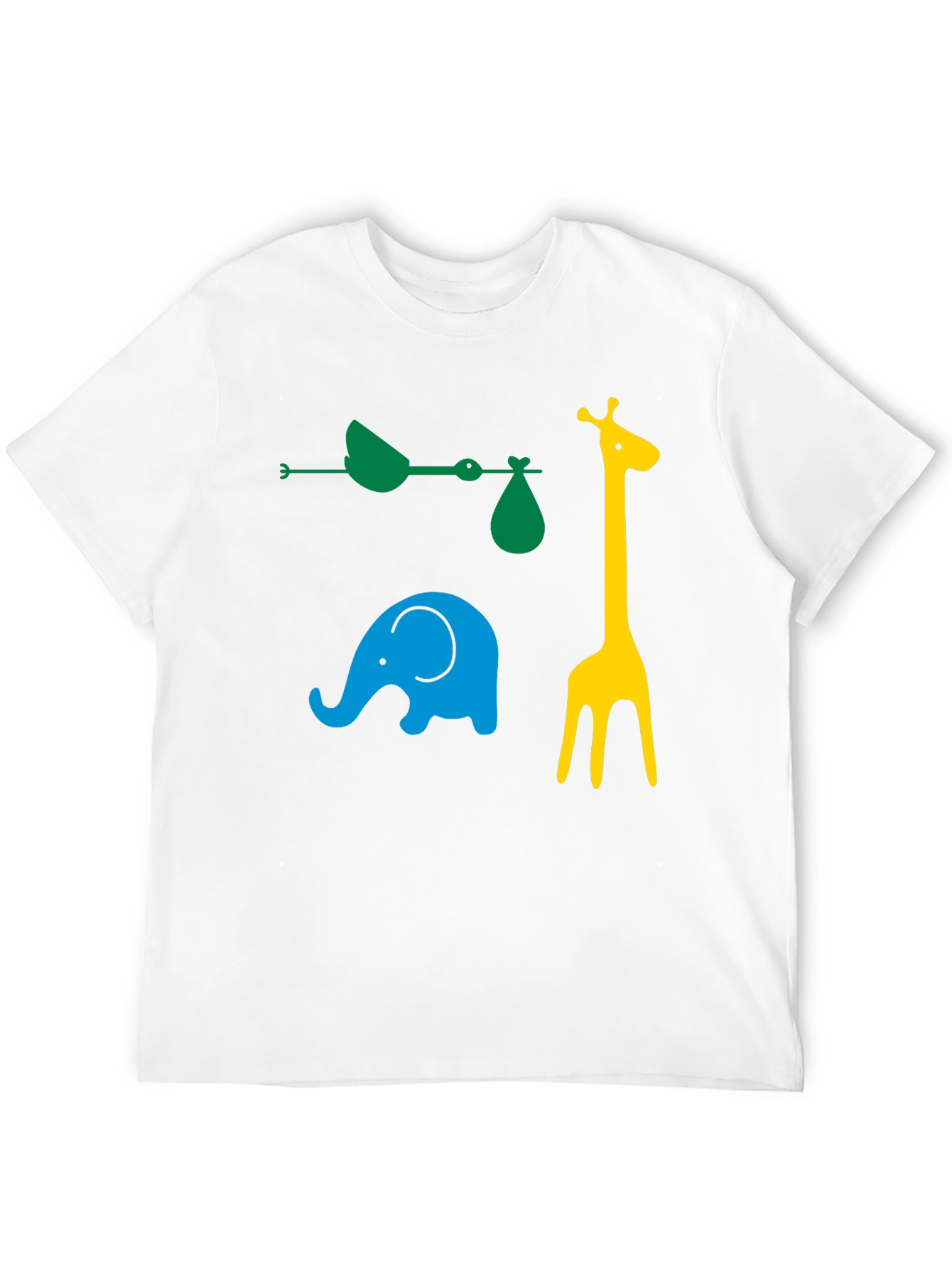 Fun Animals Graphic Tee - Black Cotton Casual Shirt