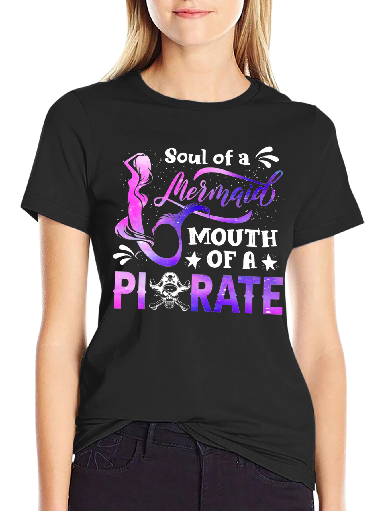 Soul of a Mermaid Mouth of a Pirate T-Shirt